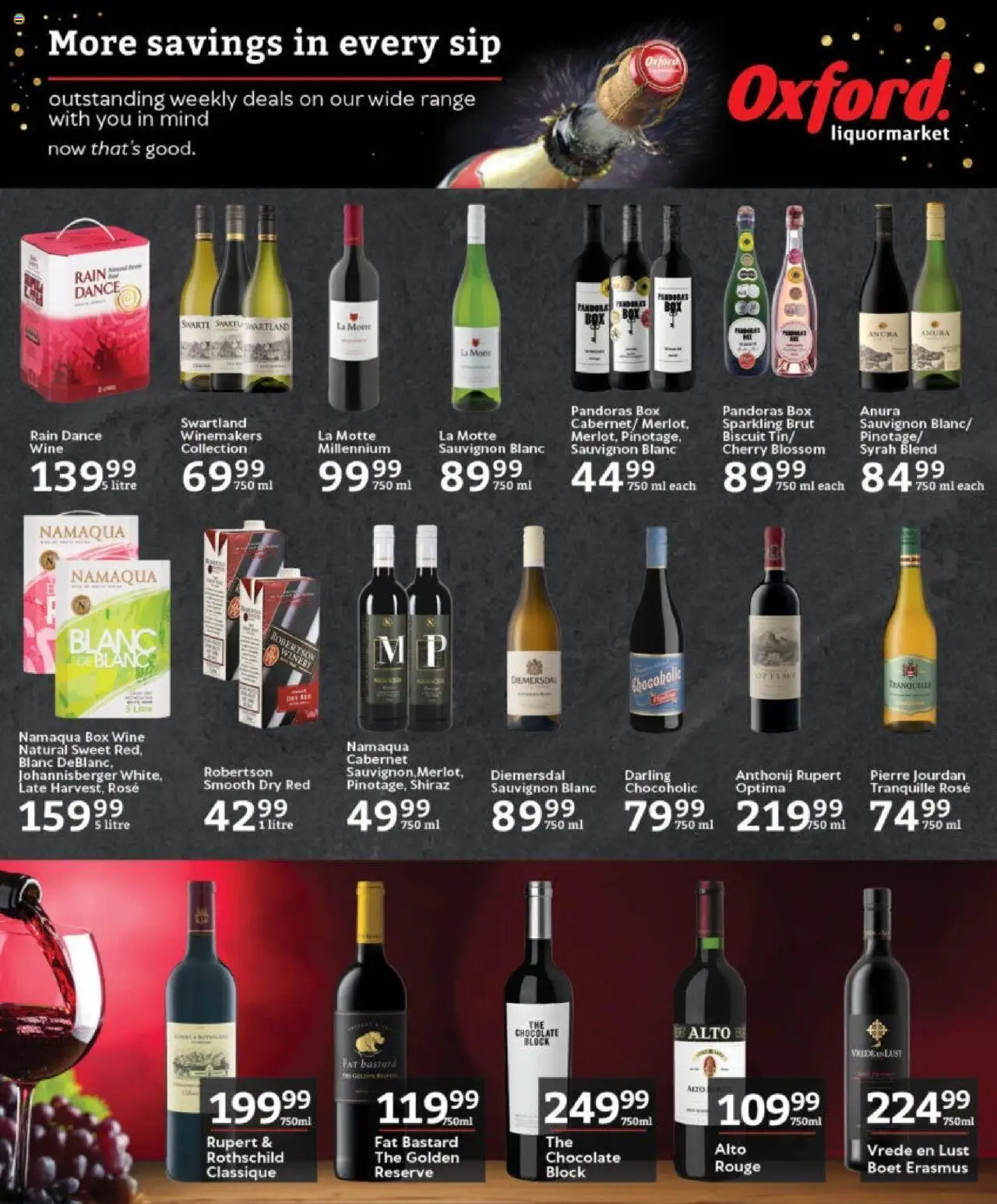 Oxford Freshmarket - Liquormarket │ valid from 13.08.2025 | Page: 3 | Products: Bed, Box, Chocolate, Wine
