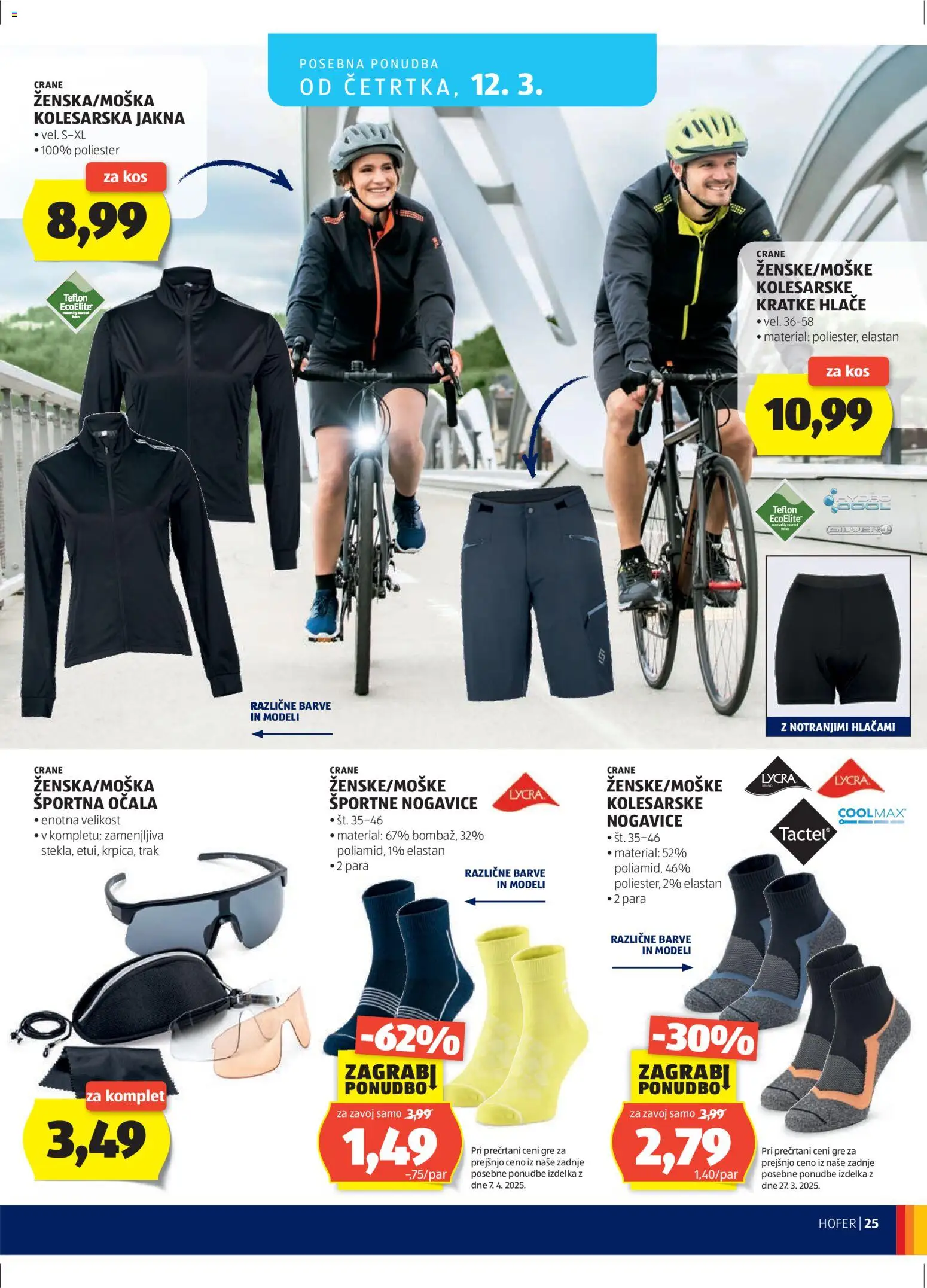 Hofer SI katalog | vrijedi od 04.03.2026 | Stranica: 25 | Proizvodi: Jakna, Hlače, Kratke hlače