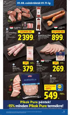 Pick Friss sertésoldalas, GMO-mentes. Változó kiszerelésben kapható. - amely érvényes a következő dátumtól: 08.01.2026 | Oldal: 11