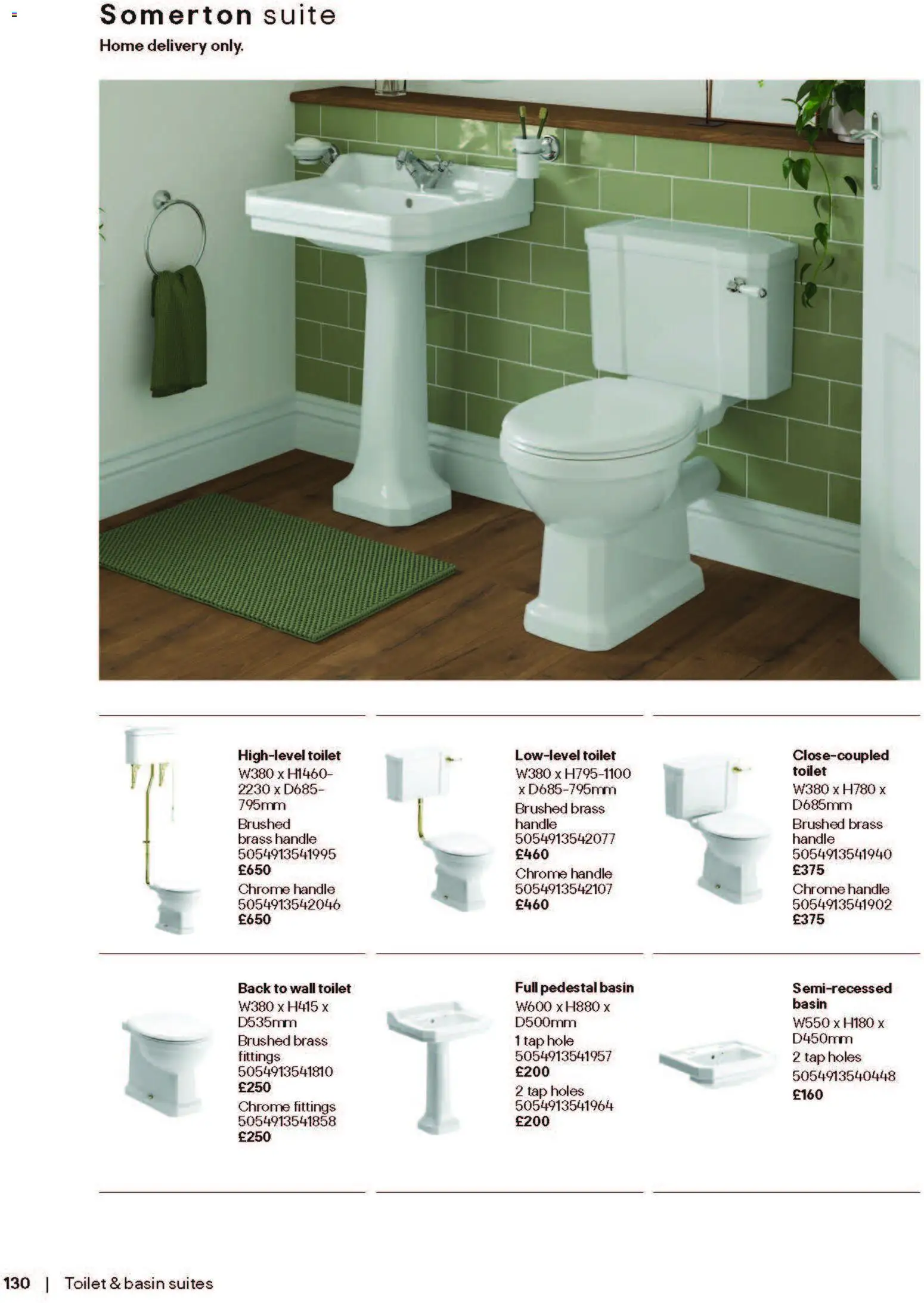 {H1} | Page: 130 | Products: Toilet, Handle