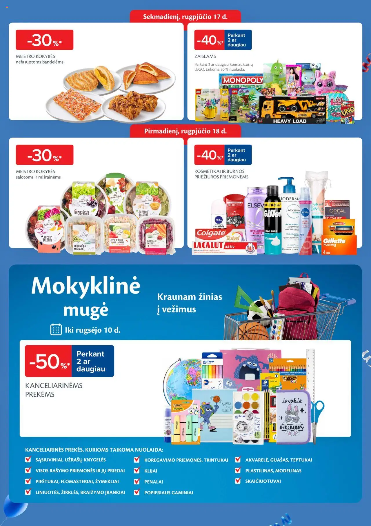MAXIMA - Leidinys - Ypatingi atidarymo pasiūlymai naujoje parduotuvėje Gėlių g. 2B, Ringauduose, Kauno rajone│galioja nuo 14.08.2025 | Puslapis: 3 | Prekių: Salotos, Bandelės