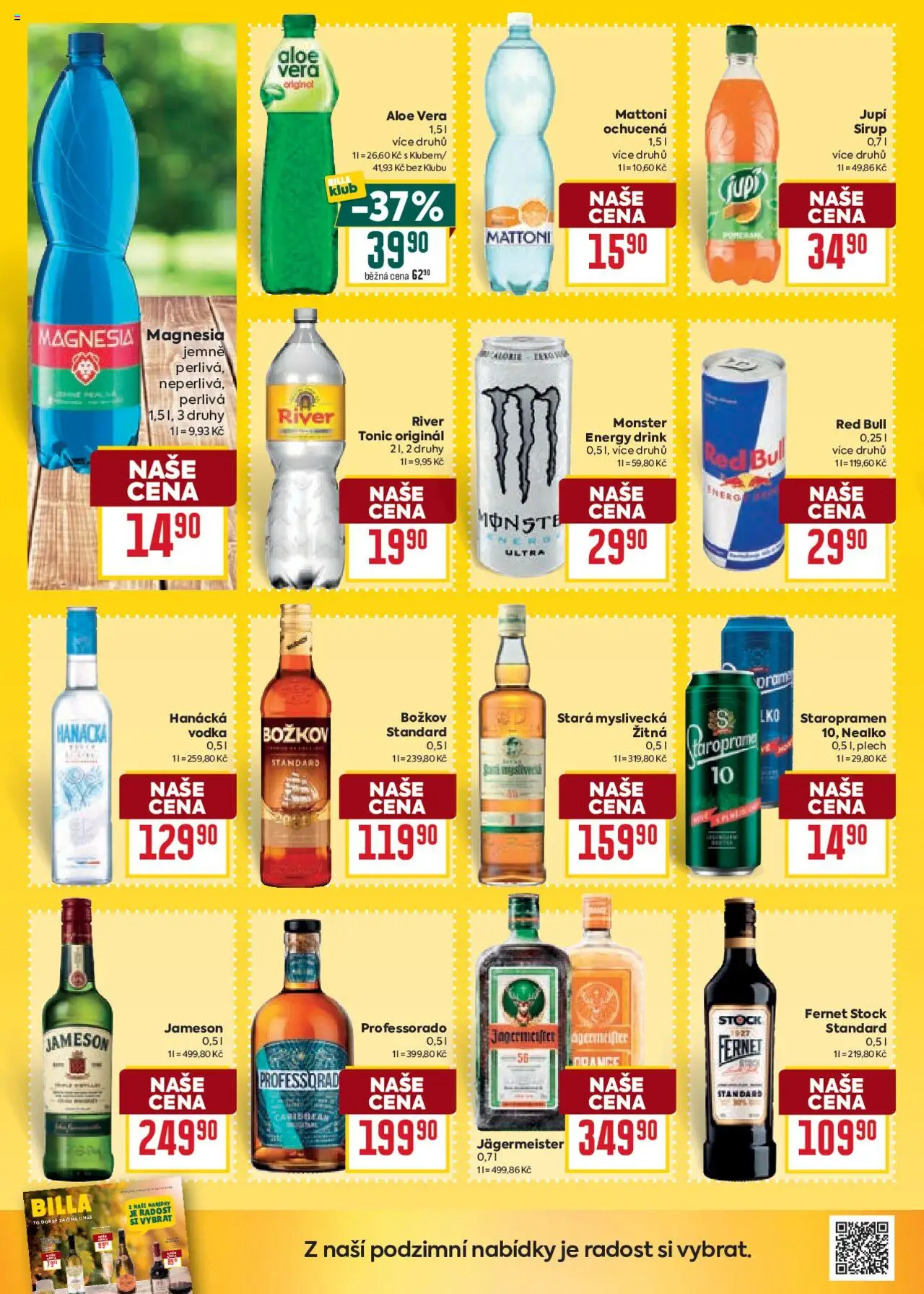 Billa Velký leták od 01.10.2025 | Strana: 30 | Produkty: Stará myslivecká, Jupí, Monster Energy, Aloe vera