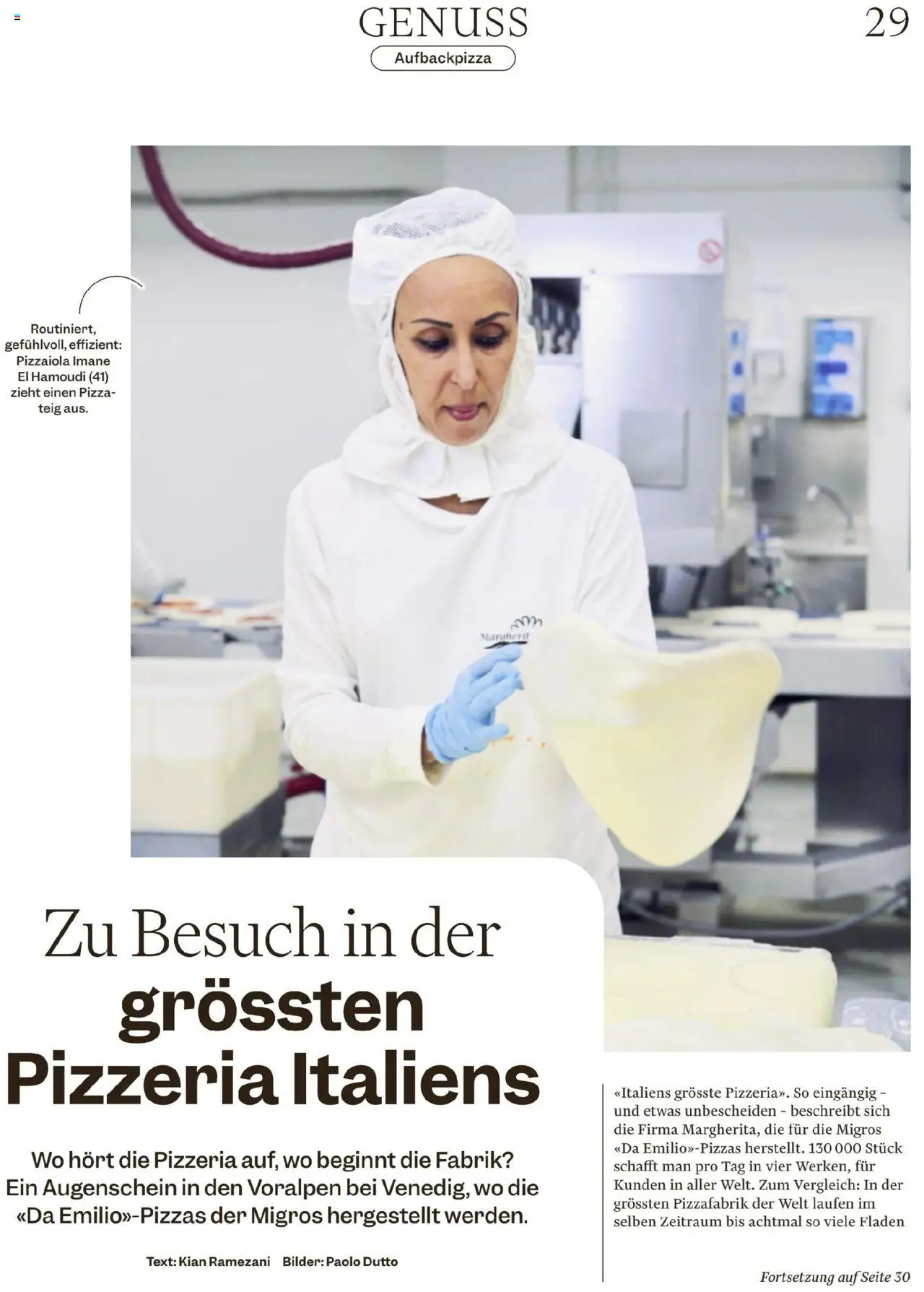 Migros - Magazin ab 12.08.2025 | Seite: 29 | Produkte: Pizza, Bilder