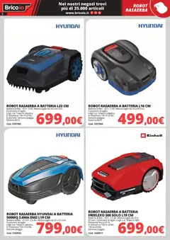 Anteprima del volantino Brico io volantino Macchine da giardino valido a partire dal 30.03.2026 | Pagina: 3 | Prodotti: Rasaerba, Robot, Batteria