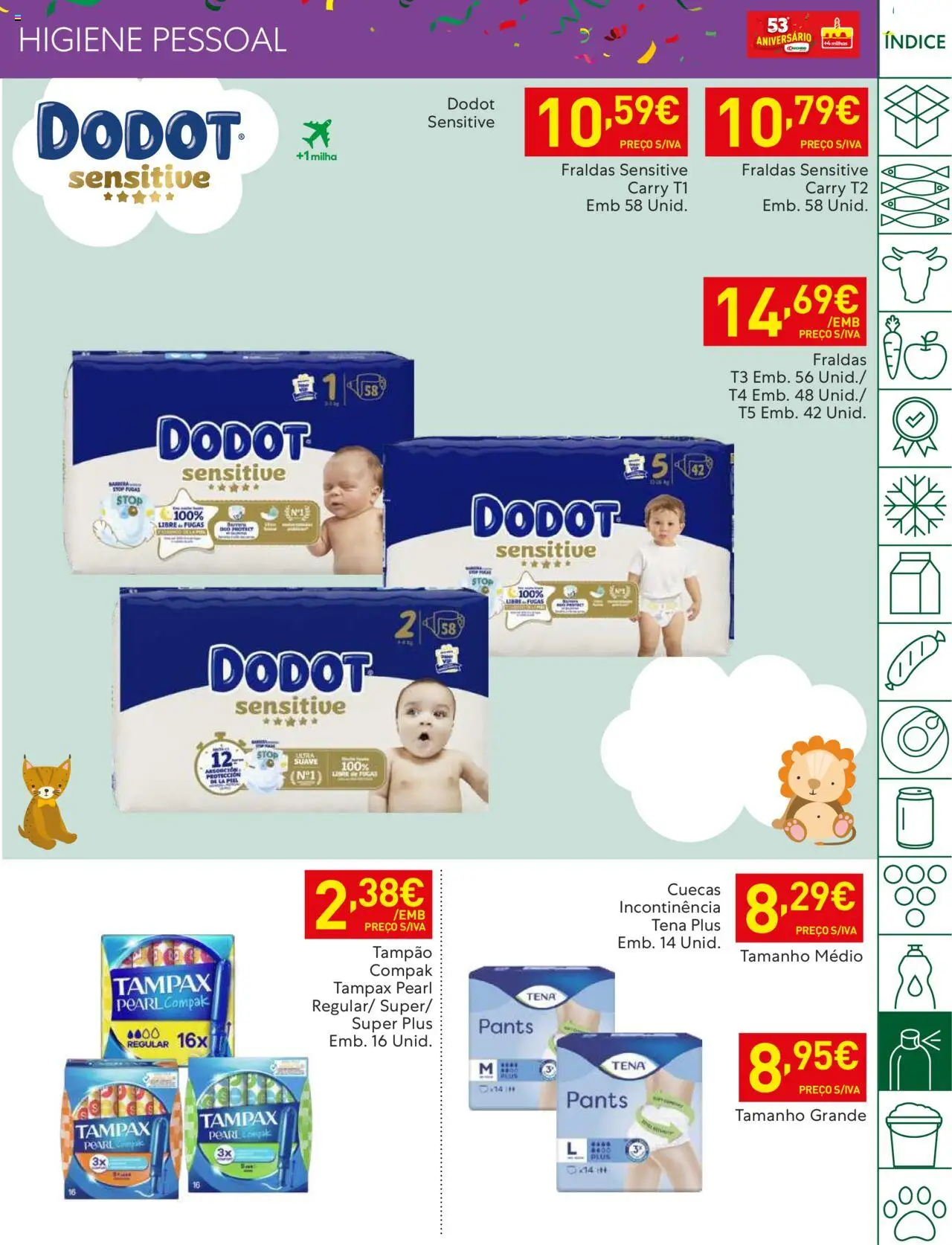 Recheio folheto │ válido de 07.10.2025 | Página: 45 | Produtos: Fraldas, Cuecas