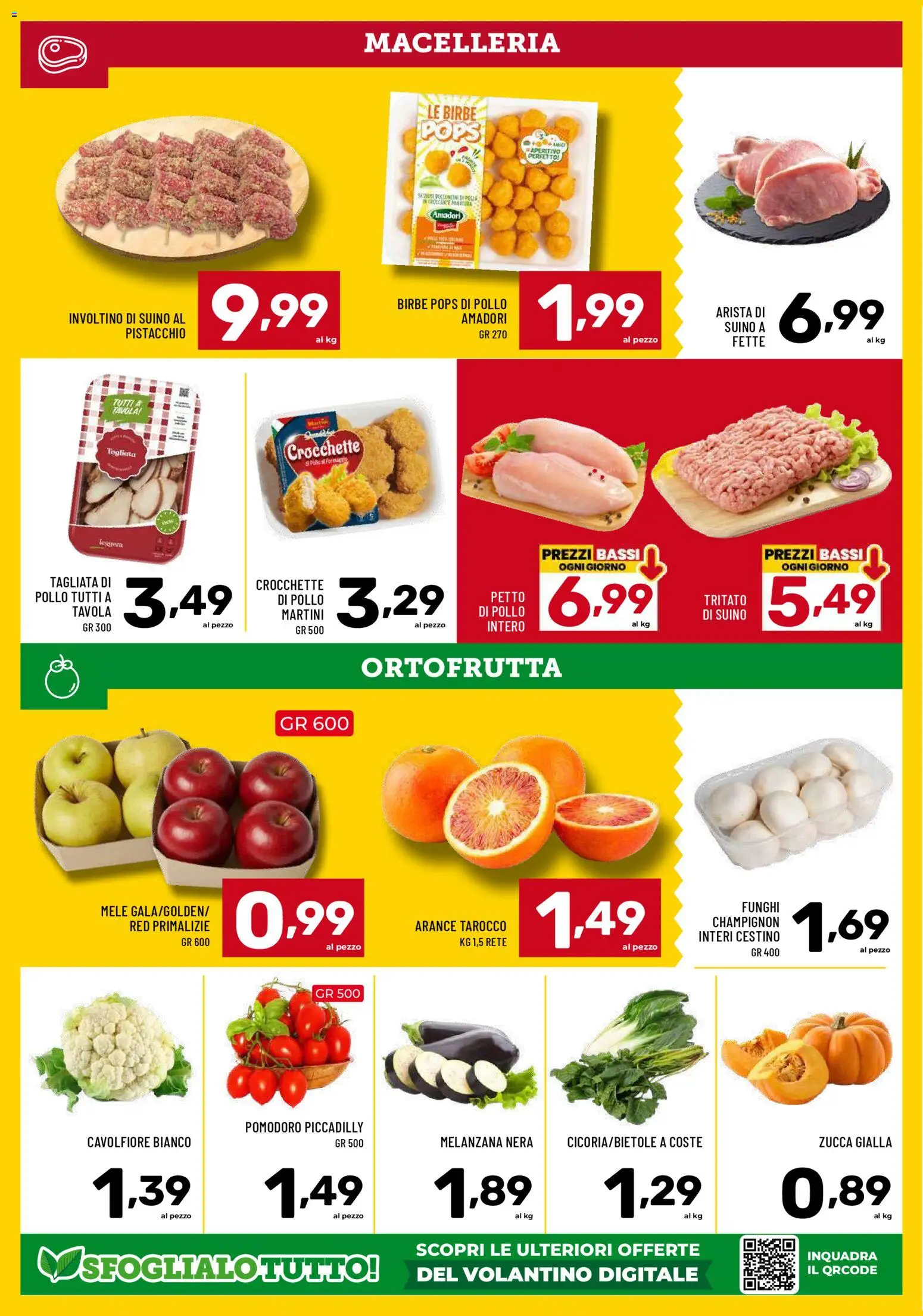 Volantino Il Centesimo del 02.01.2026 | Pagina: 4 | Prodotti: Arance, Funghi, Cavolfiore, Aperitivo