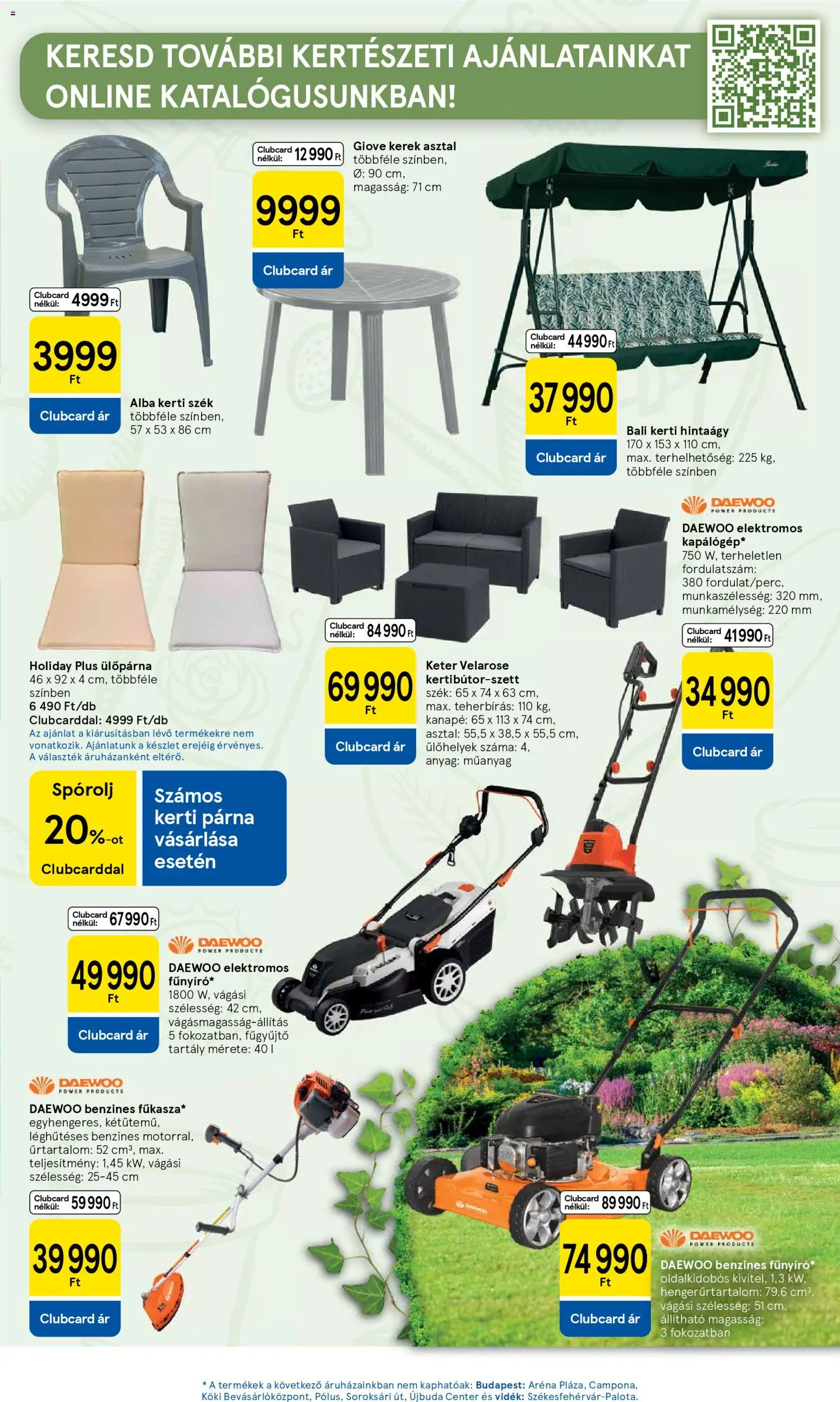 Tesco akciós ujság - amely érvényes a következő dátumtól: 07.04.2026 | Oldal: 13 | Termékek: Kerti párna, Párna, Kanapé, Ülőpárna