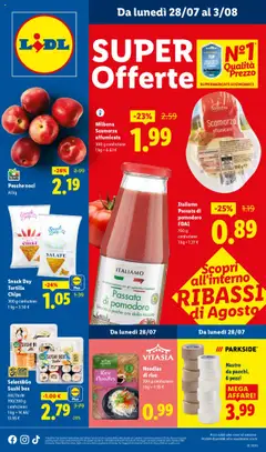 Anteprima del volantino Volantino Lidl	 valido a partire dal 28.07.2025