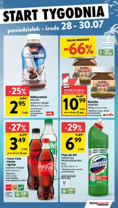 Intermarche Gazetka od 24.07.2025 | Strona: 40 | Produkty: Radio, Sprite, Coca cola, Domestos
