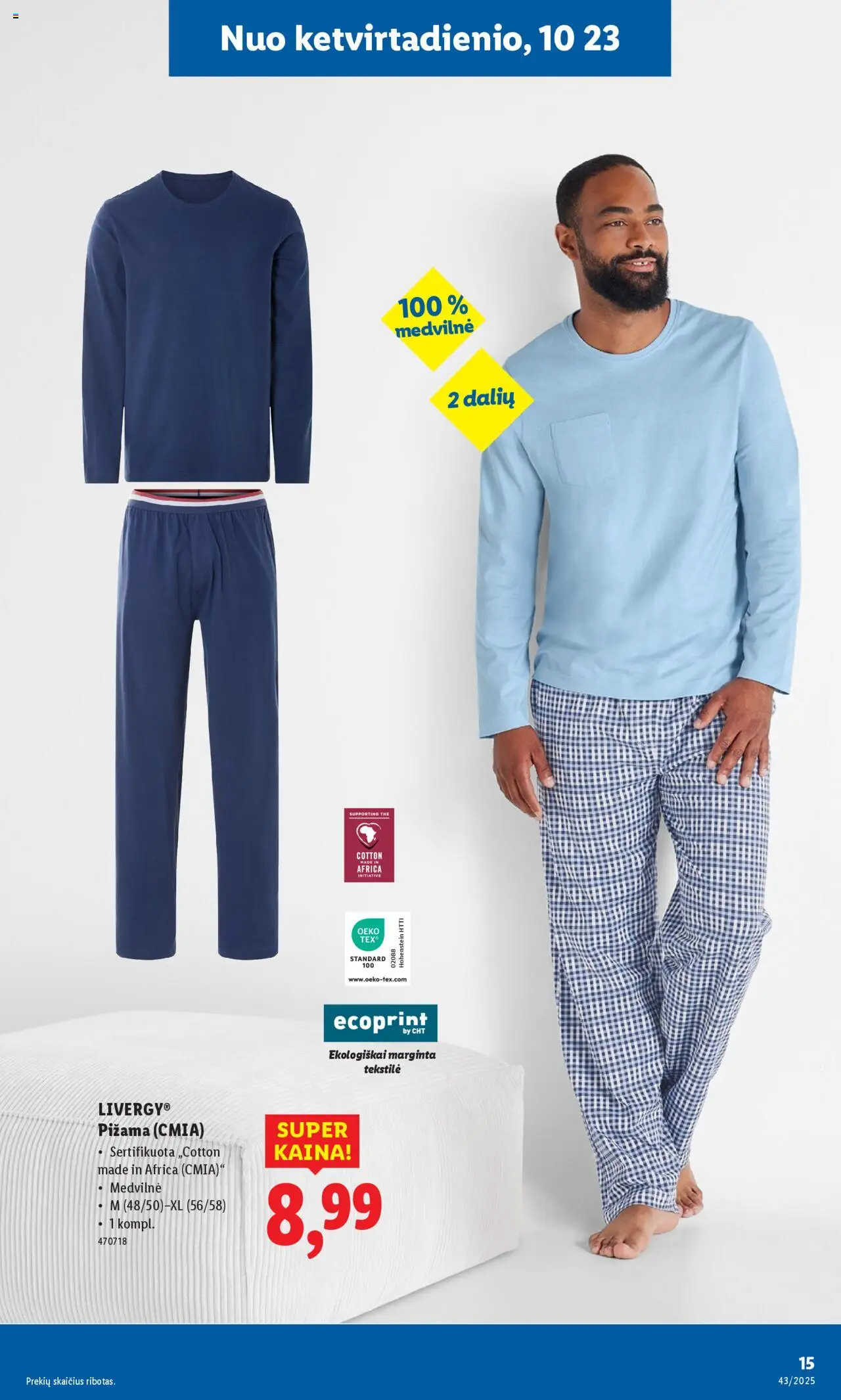 LIDL akcijos nuo 20.10.2025 | Puslapis: 31 | Prekių: Pižama