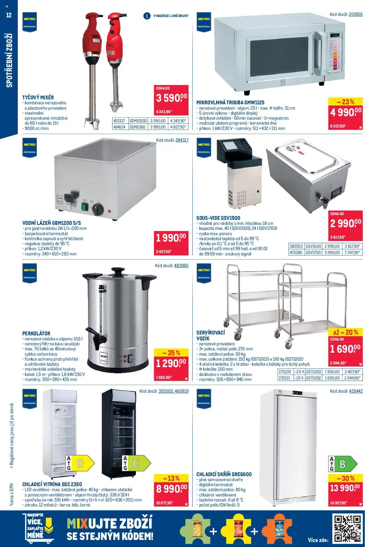 Makro leták - Spotřební zboží od 13.08.2025 | Strana: 12 | Produkty: Talíře, Kabel, LED, Skříň