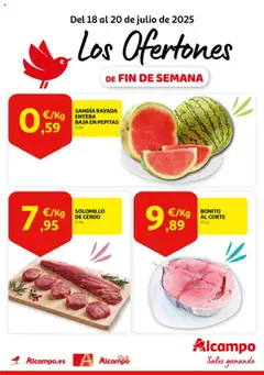 Vista previa Alcampo folleto válido desde el 18.07.2025