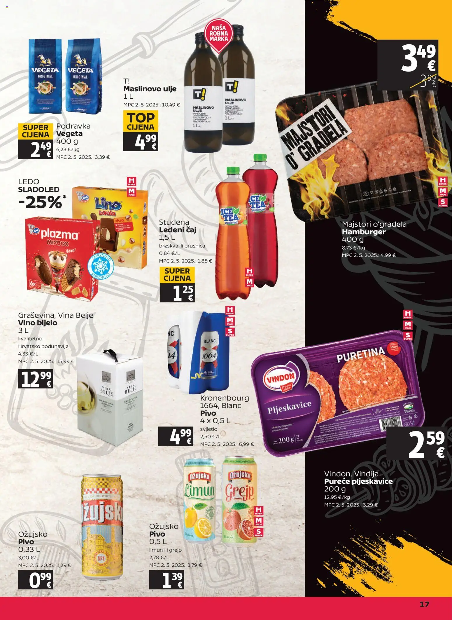 Tommy katalog | vrijedi od 16.04.2026 | Stranica: 17 | Proizvodi: Vindija, Ulje, Podravka, Čaj