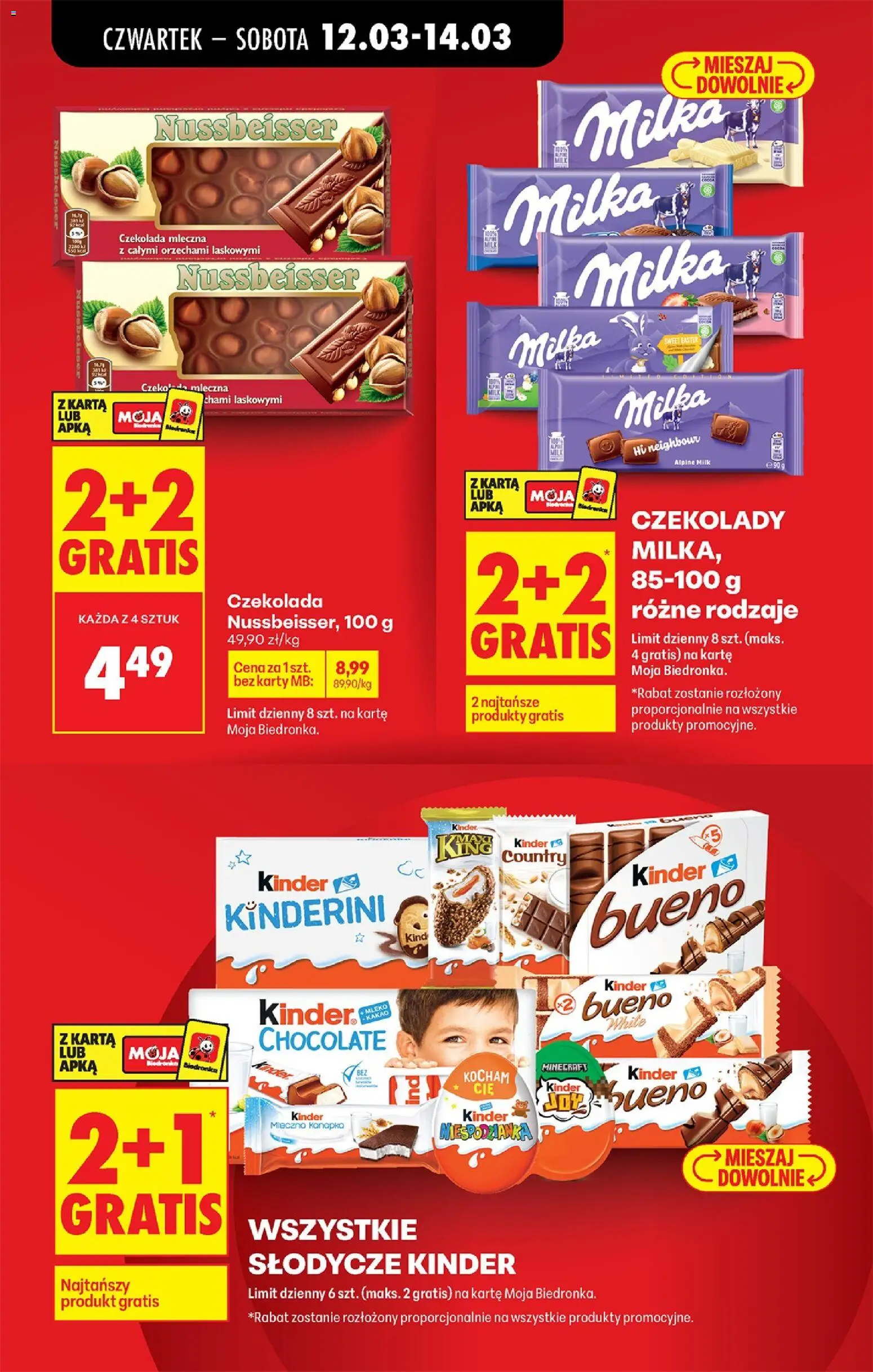 Biedronka Polsko leták - Codziennie niskie ceny od 12.03.2026 | Strana: 17 | Produkty: Milka, Karty, Kinder