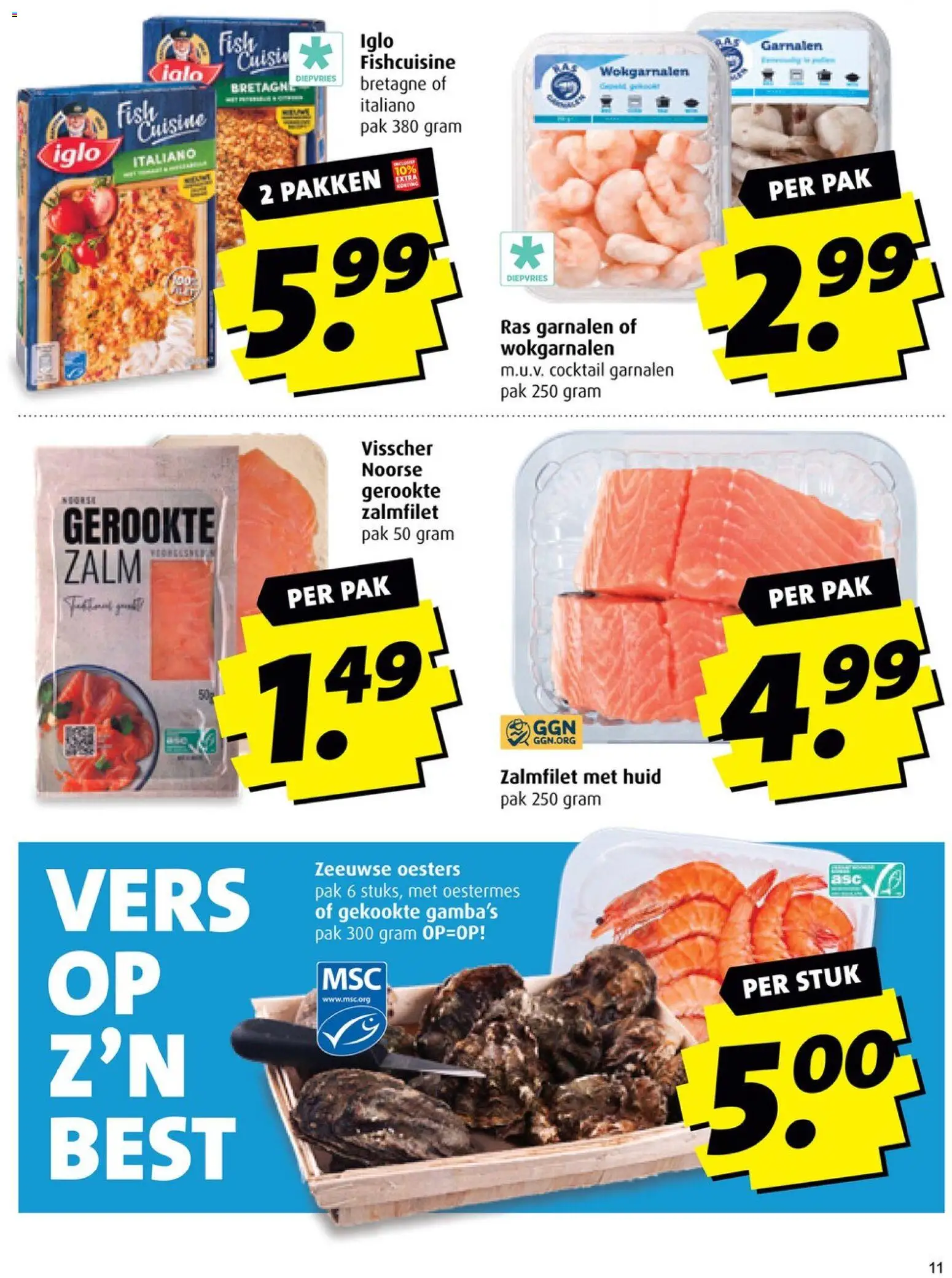{H1} | Pagina: 11 | Producten: Zalm