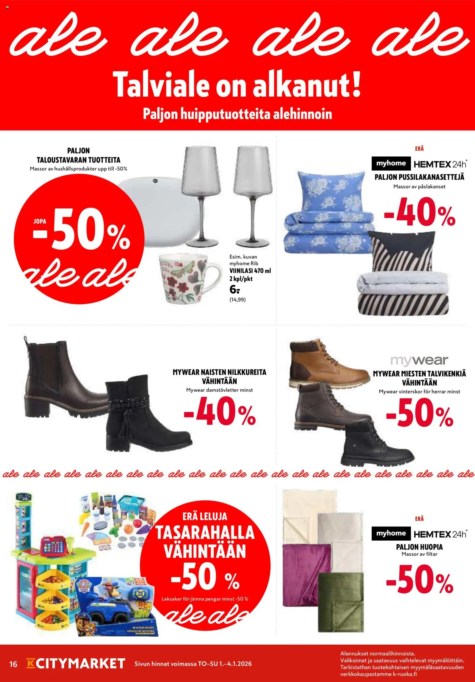 K-Citymarket tarjoukset – voimassa 01.01.2026 alkaen | Sivu: 16