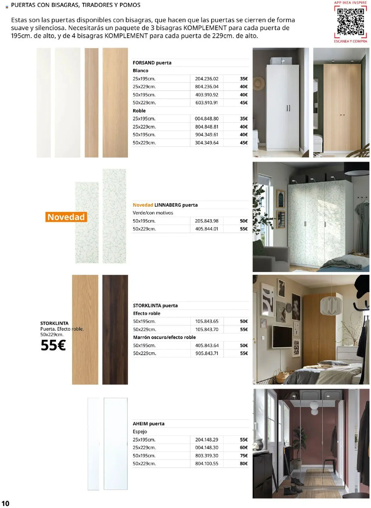 Catálogo IKEA Pax y Komplement │ válido desde el 04.02.2025 | Página: 10 | Productos: Espejo