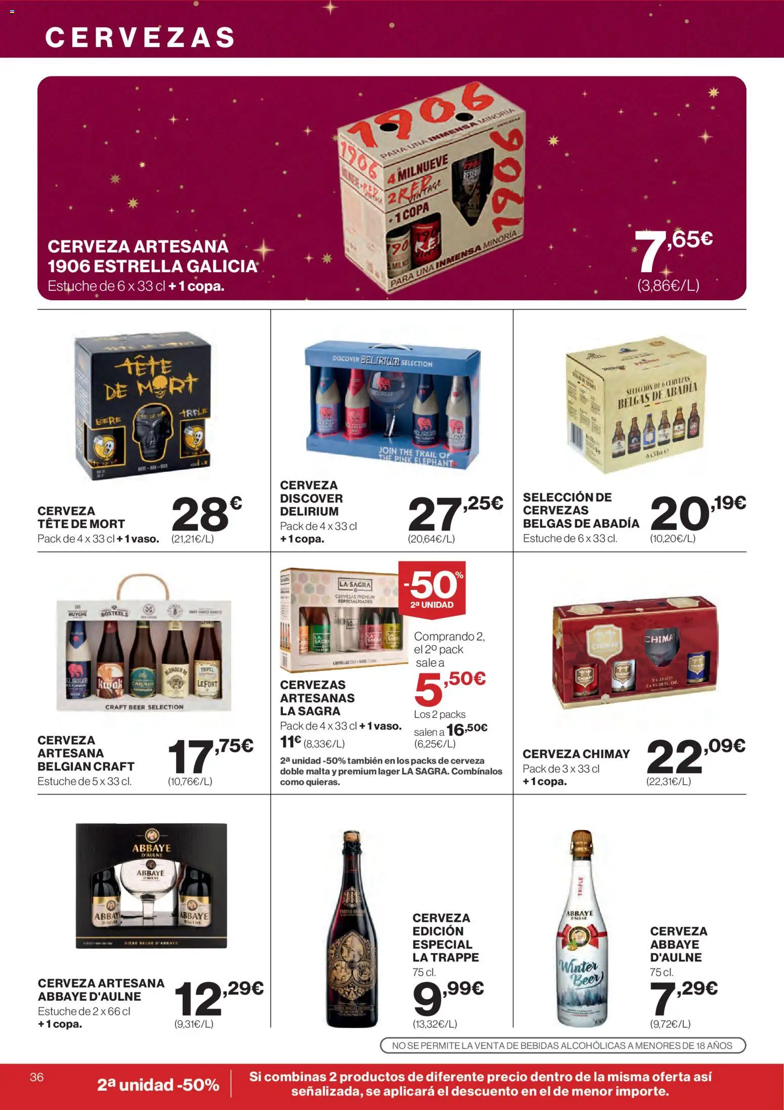 Hipercor catálogo │ válido desde el 18.12.2025 | Página: 38 | Productos: Cerveza