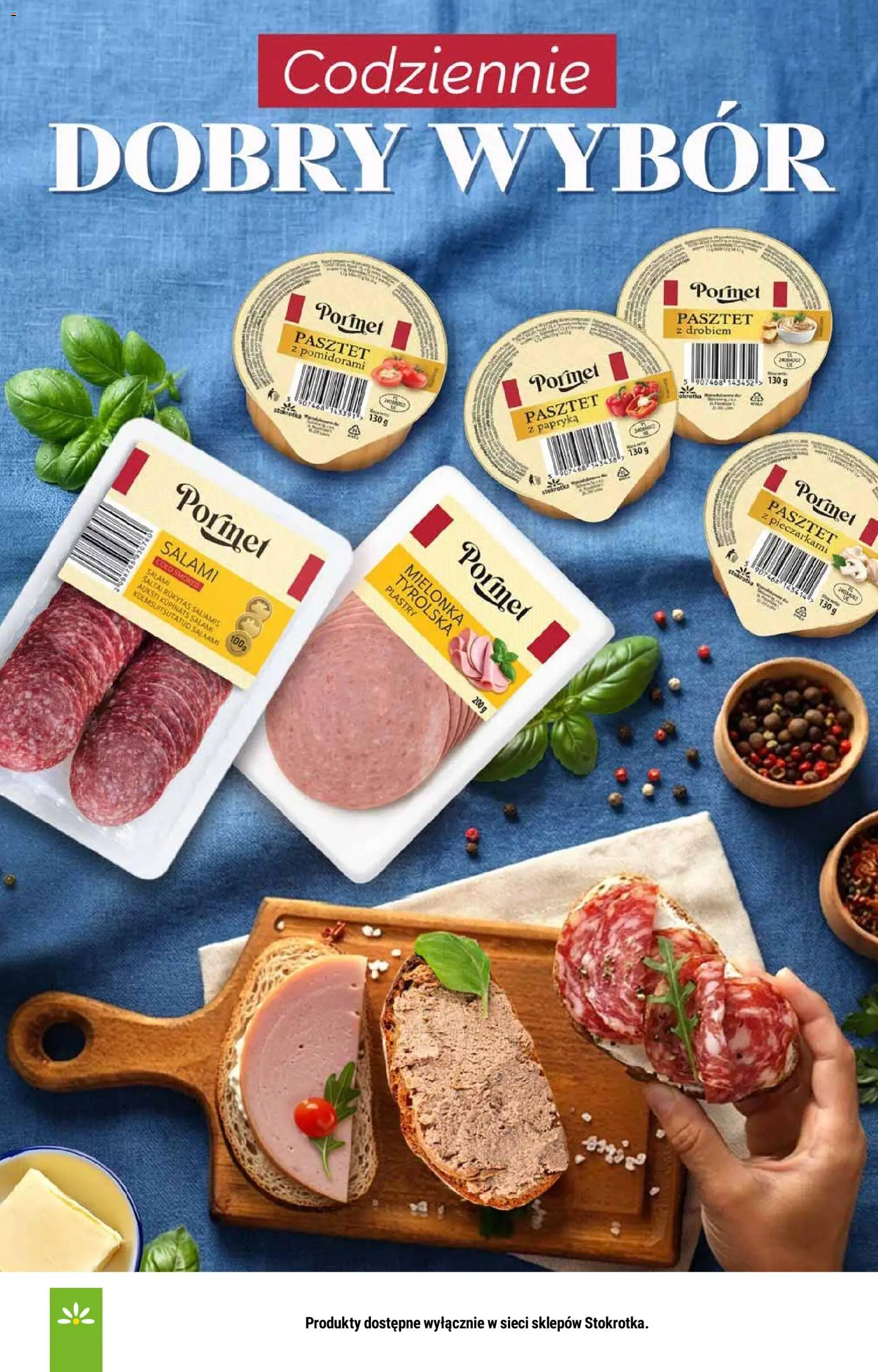 Stokrotka gazetka od 05.03.2026 | Strona: 18 | Produkty: Mielonka tyrolska, Stokrotka, Papryka, Salami