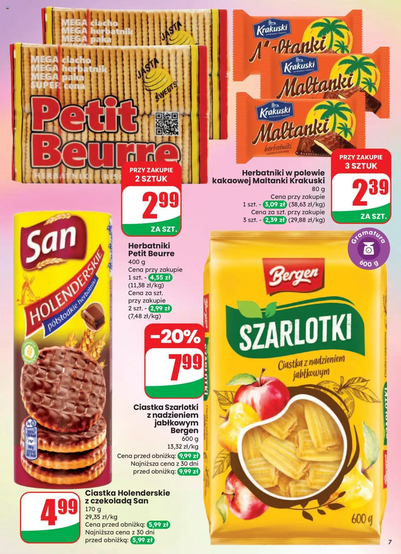 Dino Gazetka od 13.08.2025 | Strona: 7 | Produkty: Herbatniki, Czekolada, Ciastka