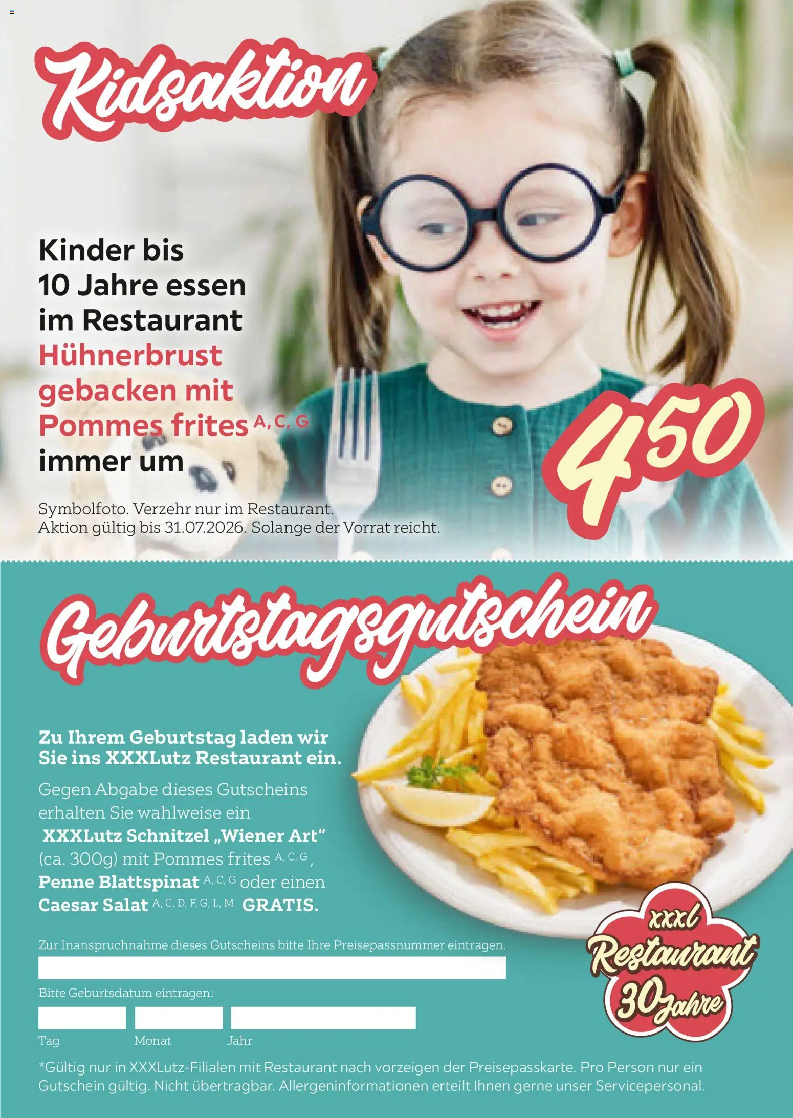 XXXLutz Jubiläums Restopass gültig ab 28.01.2026 | Seite: 15 | Produkte: Salat