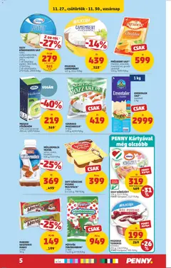 PENNY Akciós újság - amely érvényes a következő dátumtól: 27.11.2025 | Oldal: 5