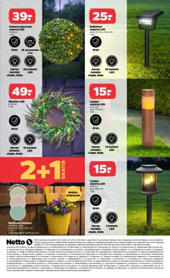 Pogląd oferty "Netto gazetka od wtorku NonFood" - ważna od 07.04.2026 | Strona: 3 | Produkty: Wieniec, Doniczka, Lampa