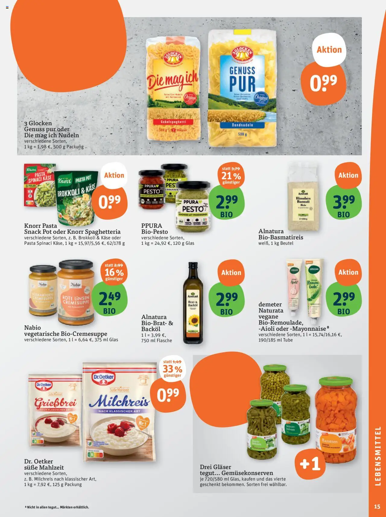 Tegut Prospekt 	 – gültig ab 25.09.2025 | Seite: 17 | Produkte: Käse, Mayonnaise, Brokkoli, Pasta