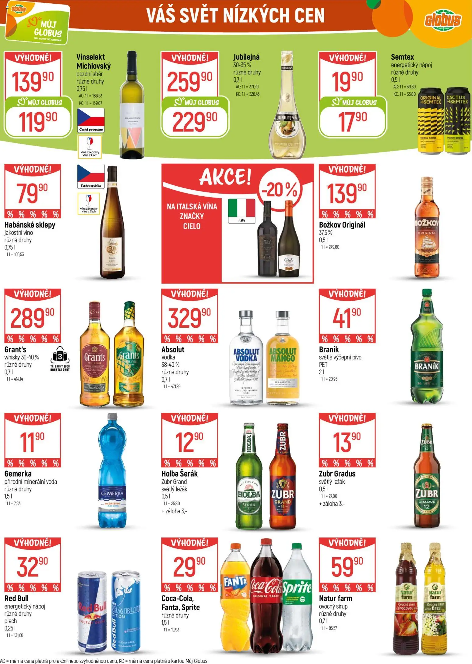 Globus leták - Olomouc od 21.01.2026 | Strana: 21 | Produkty: Víno, Fanta, Plech, Sprite