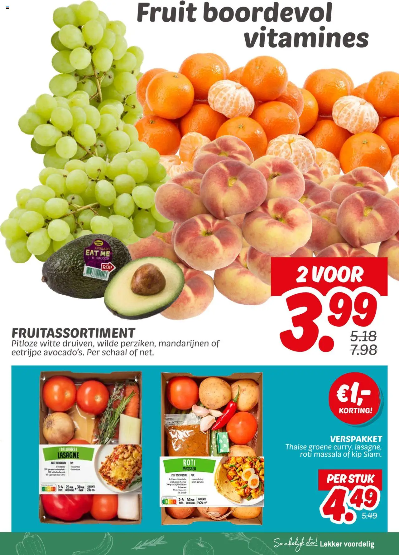 | Pagina: 15 | Producten: Avocado, Mandarijnen, Lasagne, Fruit