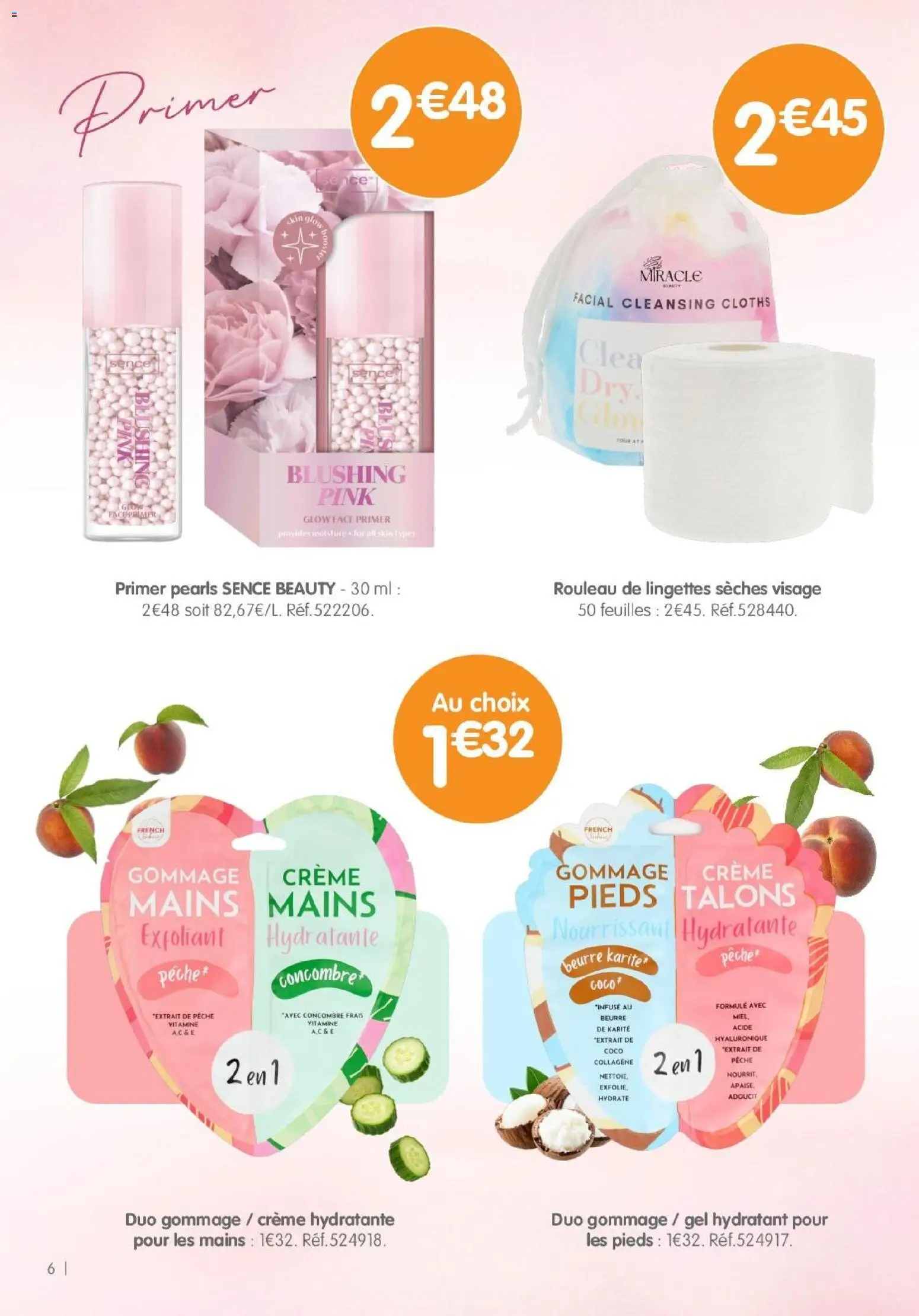 {H1} | Page: 6 | Produits: Gommage, Miel, Rouleau, Beurre