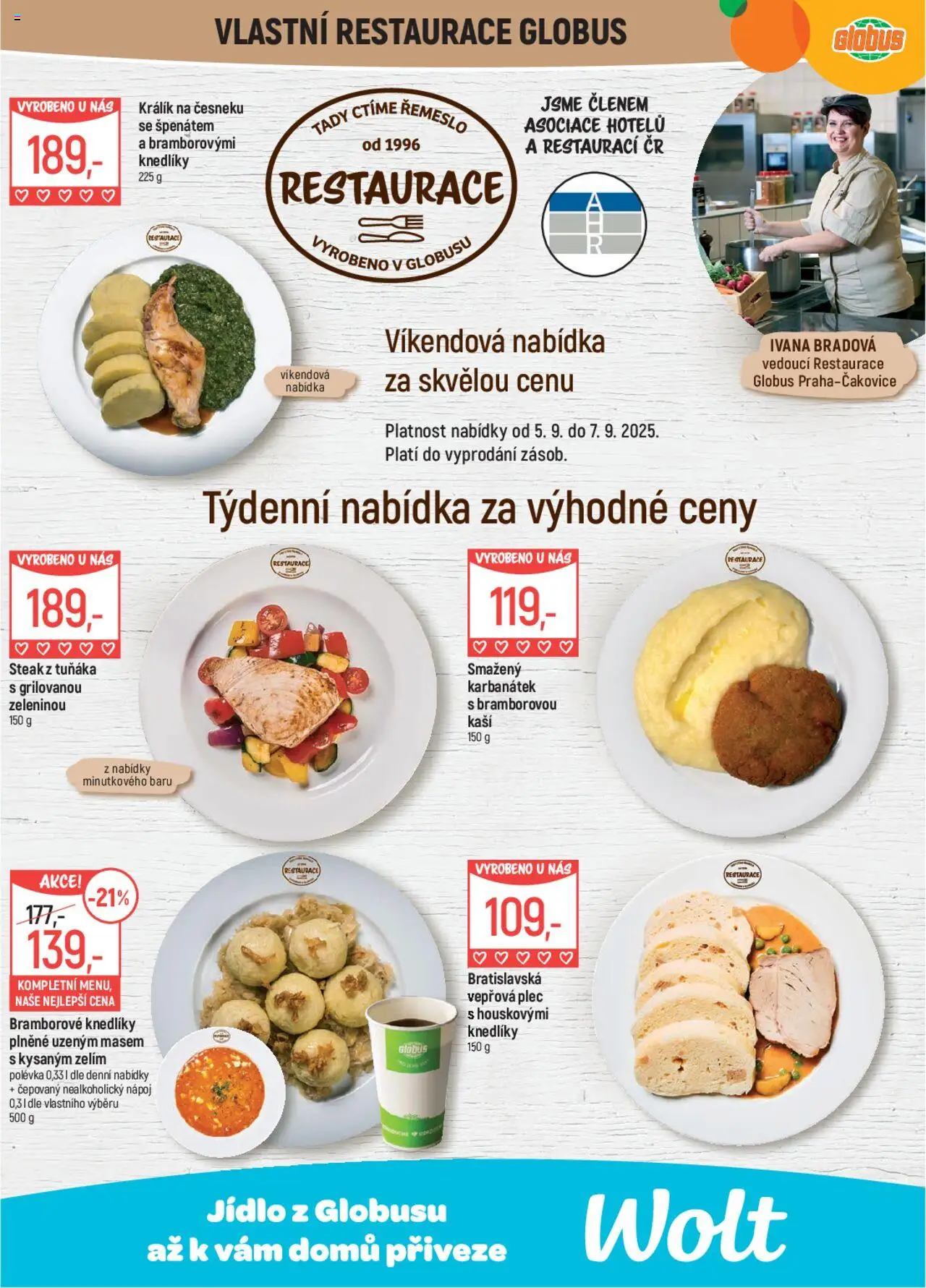 Globus leták od 03.09.2025 | Strana: 8 | Produkty: Králík, Globus, Steak, Vepřová plec