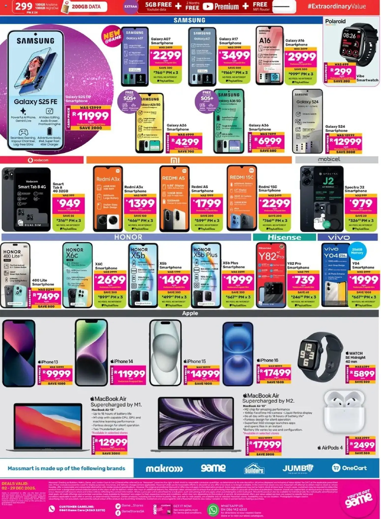 Game - Catalogue valid from 02.12.2025 | Page: 12 | Products: Smartphone, Charger, Game, Battery