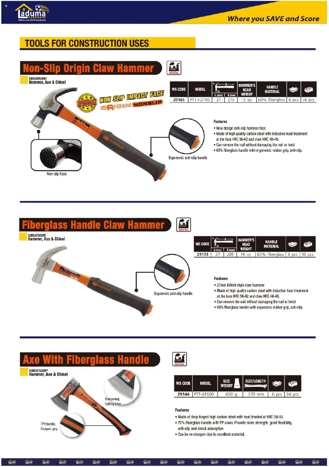 New Laduma Hardware catalogue – valid from 01.06.2024 | Page: 11 | Products: Hammer