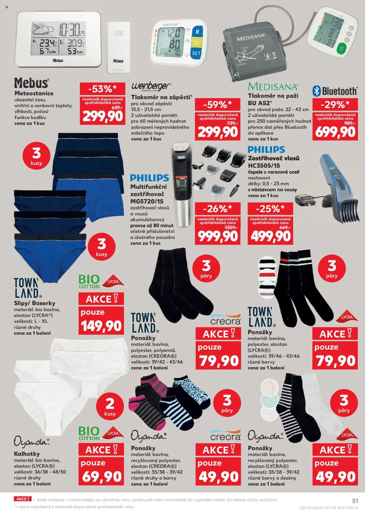 Kaufland leták od 02.07.2025 | Strana: 51 | Produkty: Kalhotky, Ponožky, Boxerky, Monitor