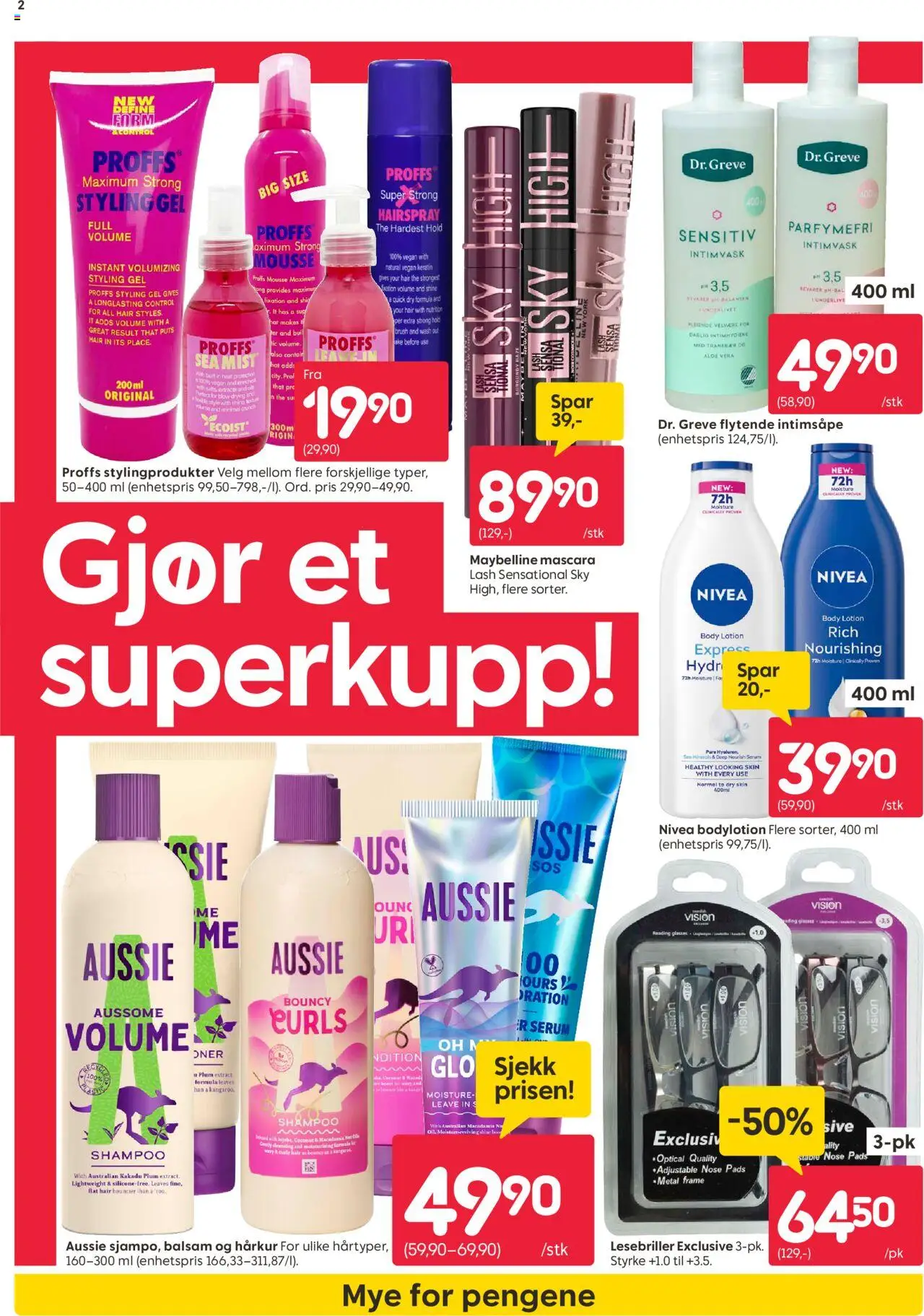 {H1} | Side: 2 | Produkter: Intimvask, Controller xbox, Mascara, Blouse