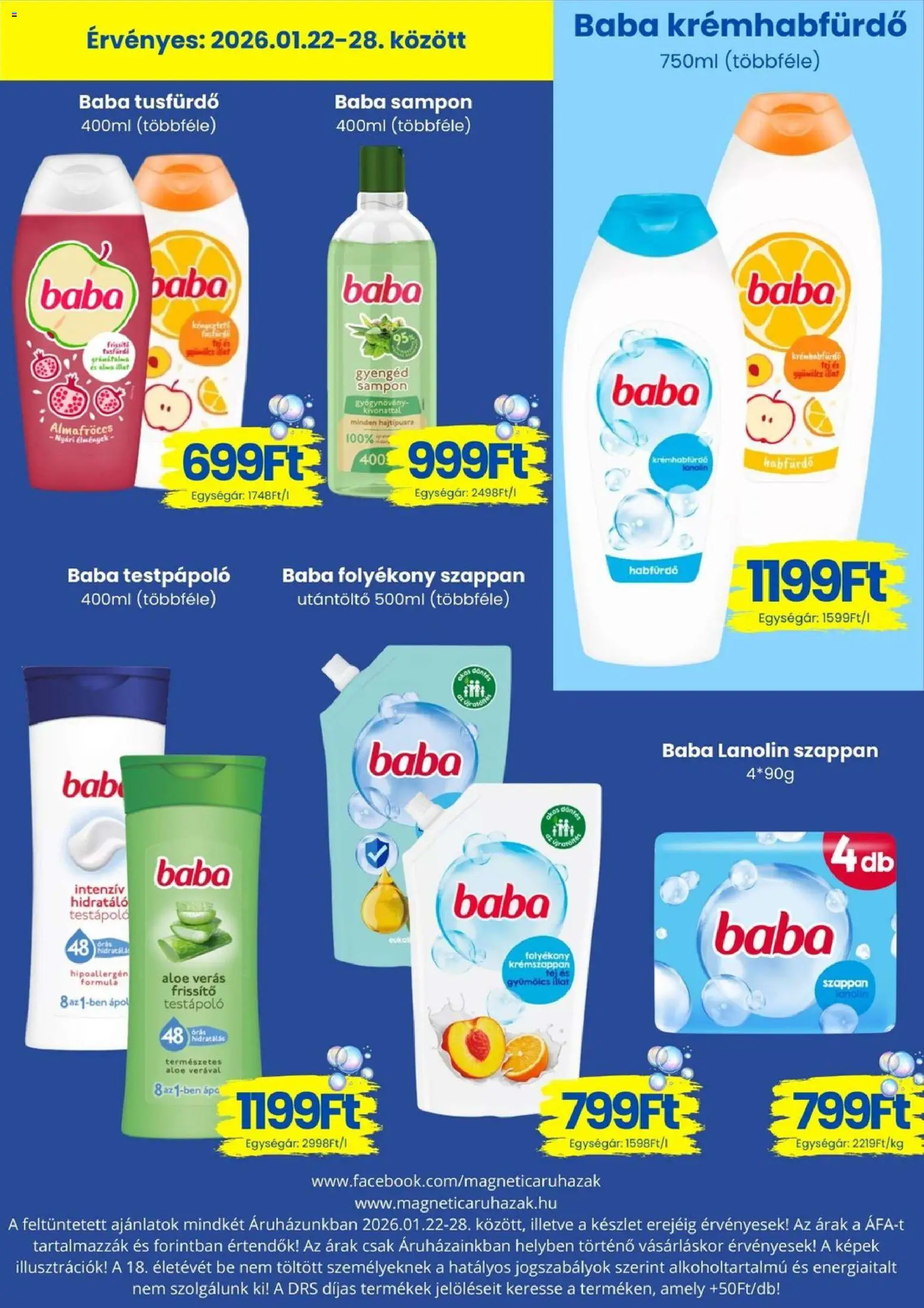 Magnetic akciós ujság - amely érvényes a következő dátumtól: 22.01.2026 | Oldal: 10 | Termékek: Sampon, Testápoló, Szappan, Tusfürdő