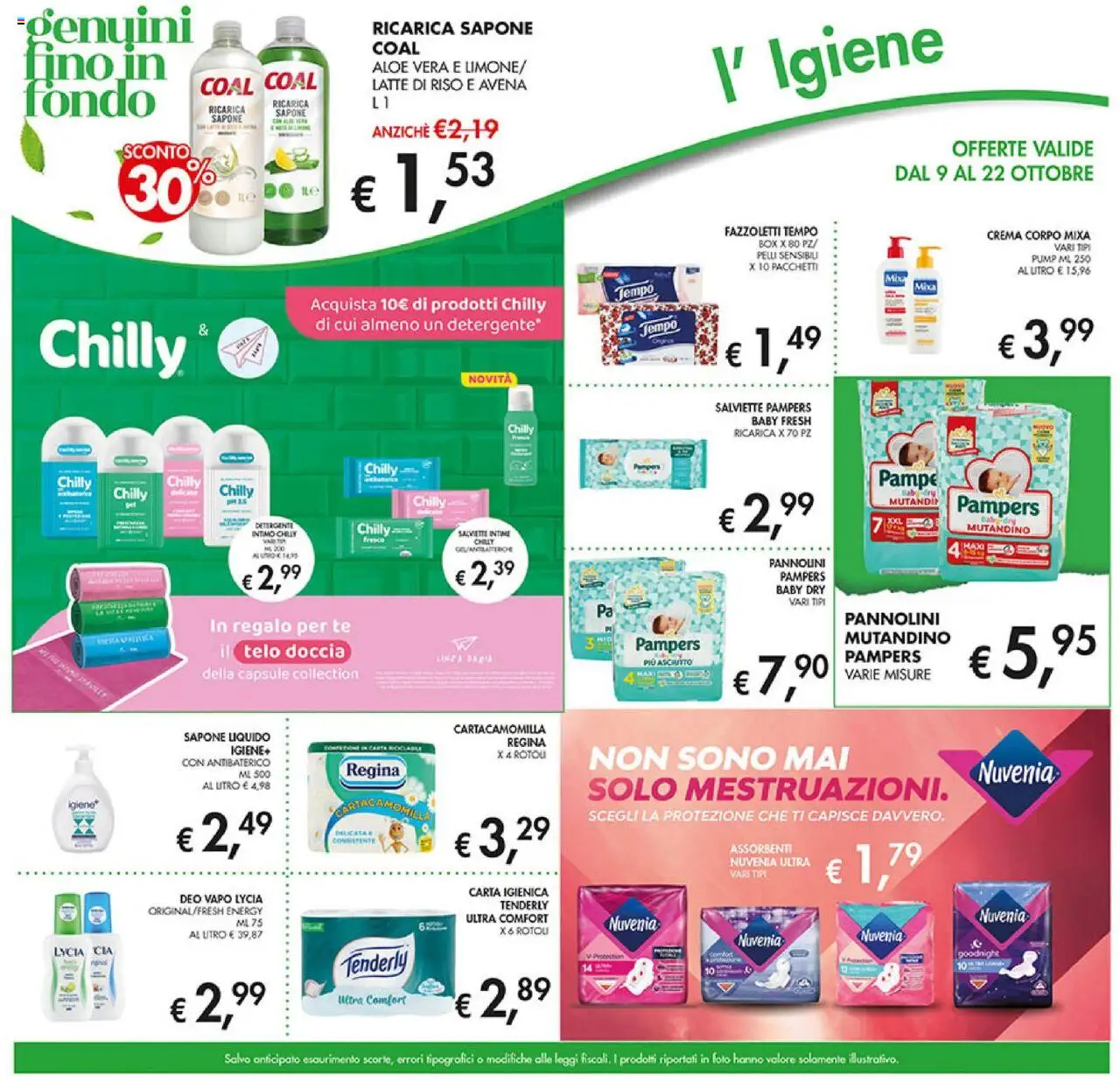 Volantino Coal del 09.10.2025 | Pagina: 25 | Prodotti: Sapone, Riso, Fazzoletti, Aloe vera