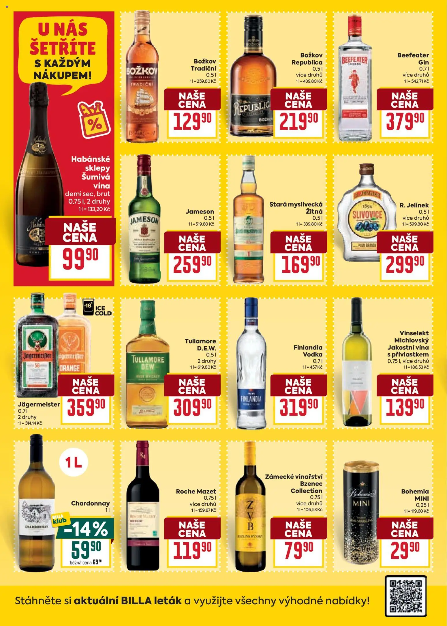 Billa Velký leták od 14.01.2026 | Strana: 28 | Produkty: Stará myslivecká, Republica, Slivovice, Beefeater