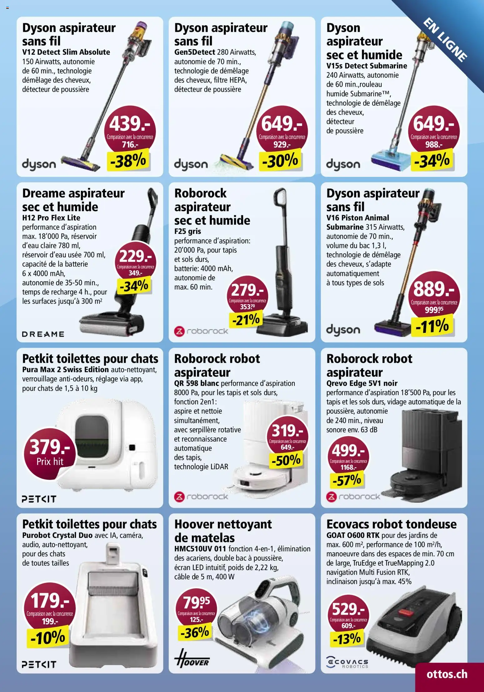 Otto's aktionen Online FR – gültig ab 09.03.2026 | Seite: 3 | Produkte: Navigation, Batterie, Dyson