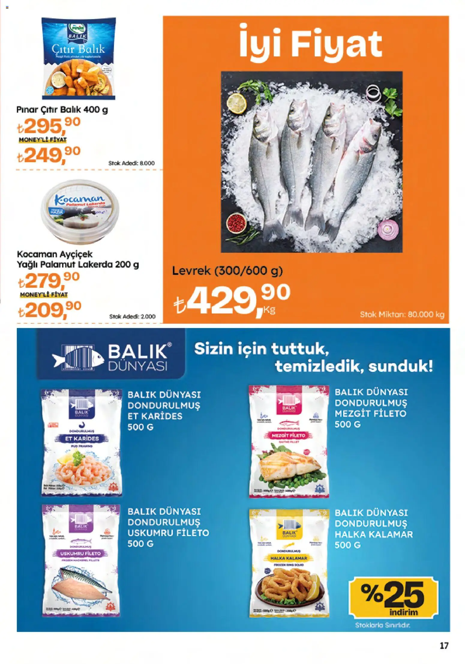 Migros Katalog - 5M Migroskop Dijital - 06.11.2025 tarihinden itibaren geçerlidir | Sayfa: 17 | Ürünler: Palamut, Mezgit, Balık, Levrek