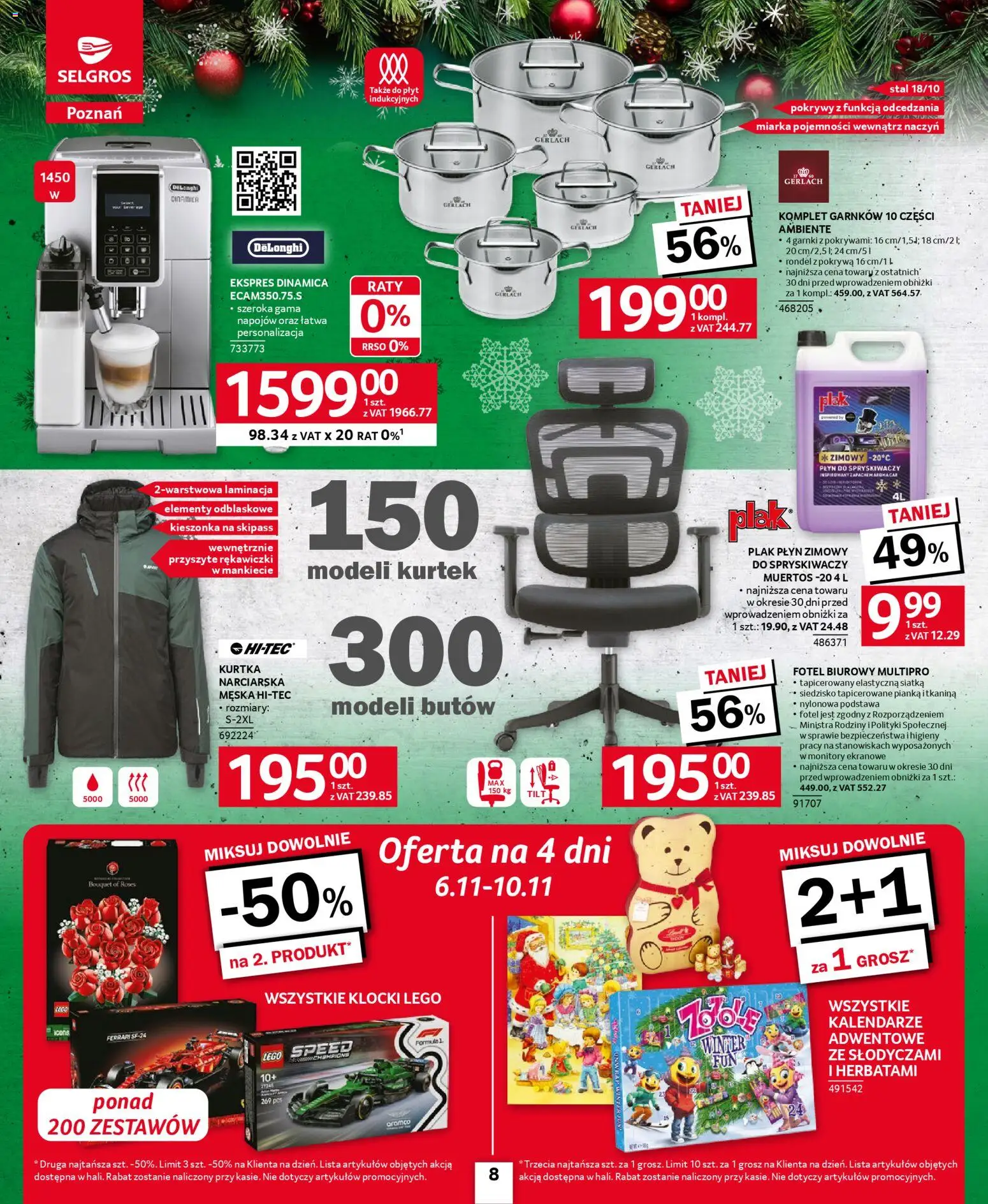 Selgros cash&carry -  Poznań 2.0 smakuje lepiej! od 06.11.2025 | Strona: 8 | Produkty: Fotel, Siatka, Komplet garnków, Garnki