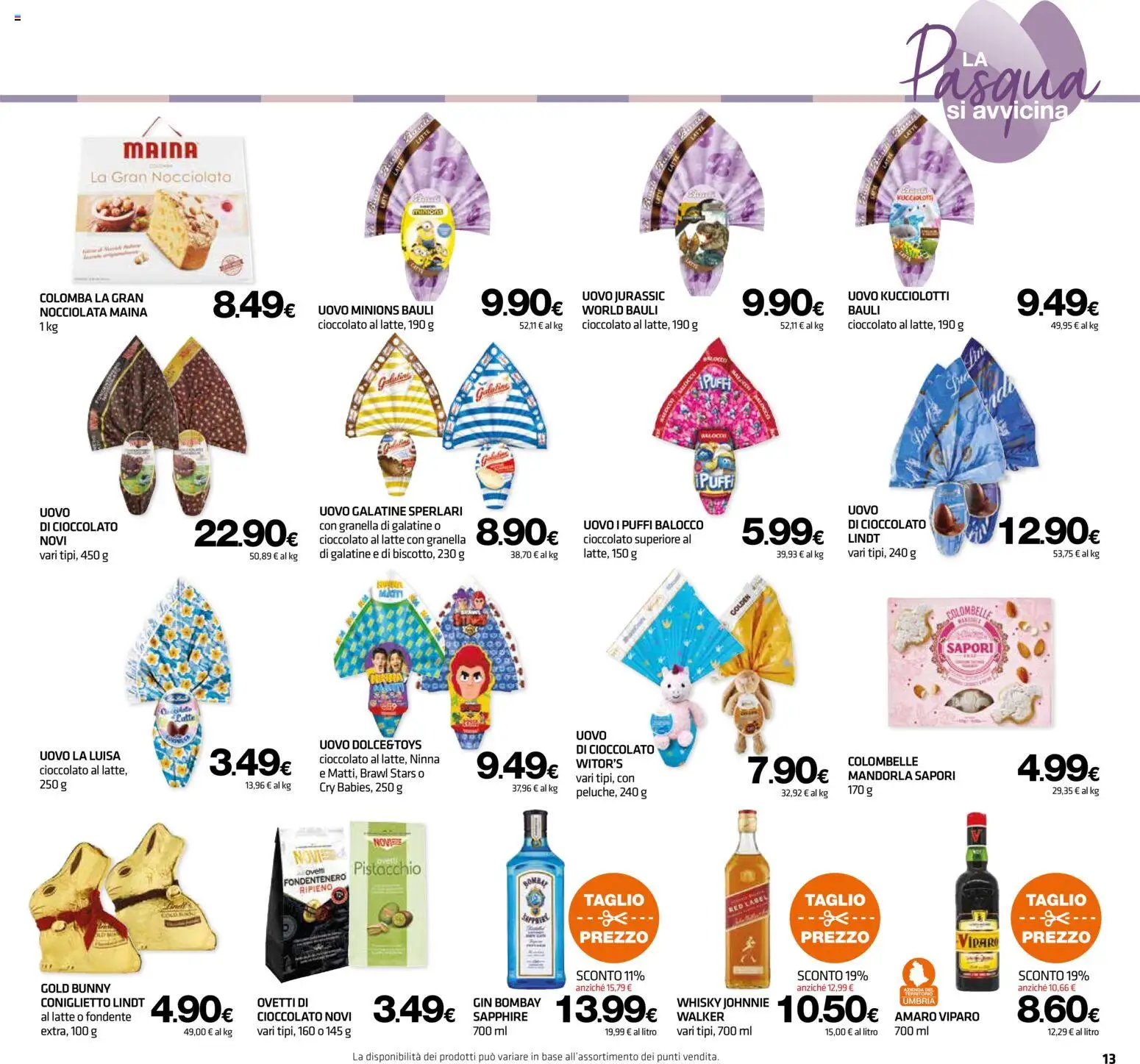 Volantino Superconti del 12.03.2026 | Pagina: 14 | Prodotti: Cioccolato, Gin, Latte, Amaro