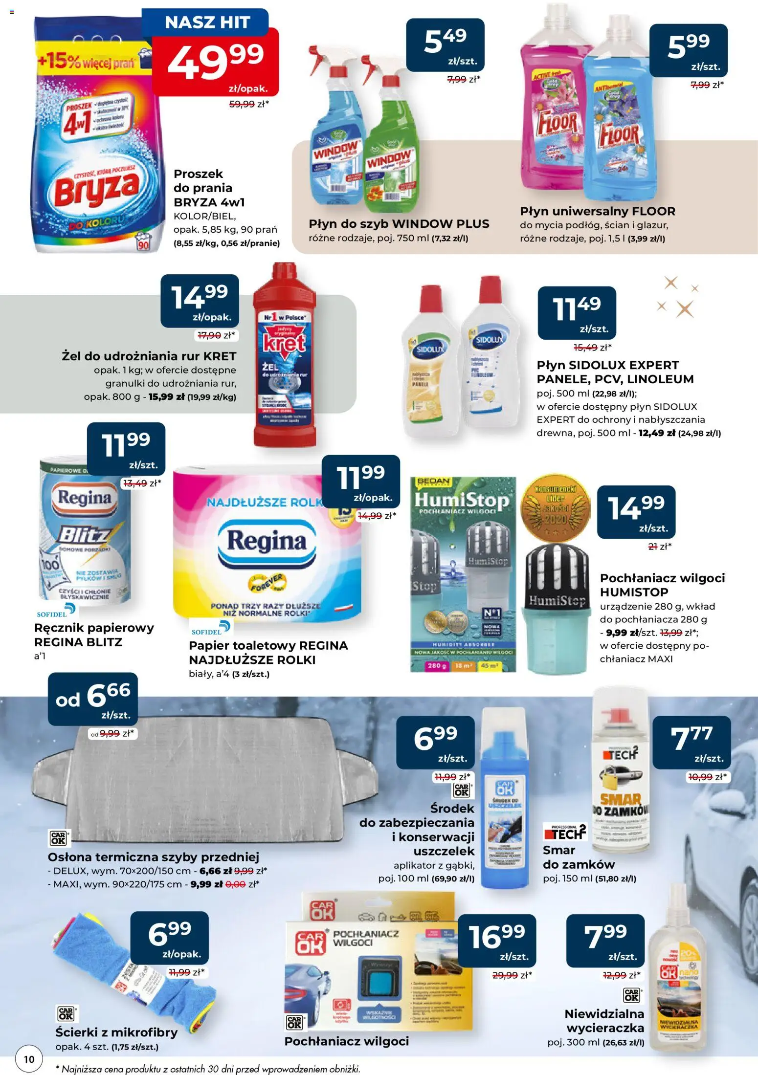 Mrówka Gazetka - Lubliniec od 27.11.2025 | Strona: 10 | Produkty: Ścierki z mikrofibry, Papier toaletowy, Wycieraczka, Ręcznik papierowy