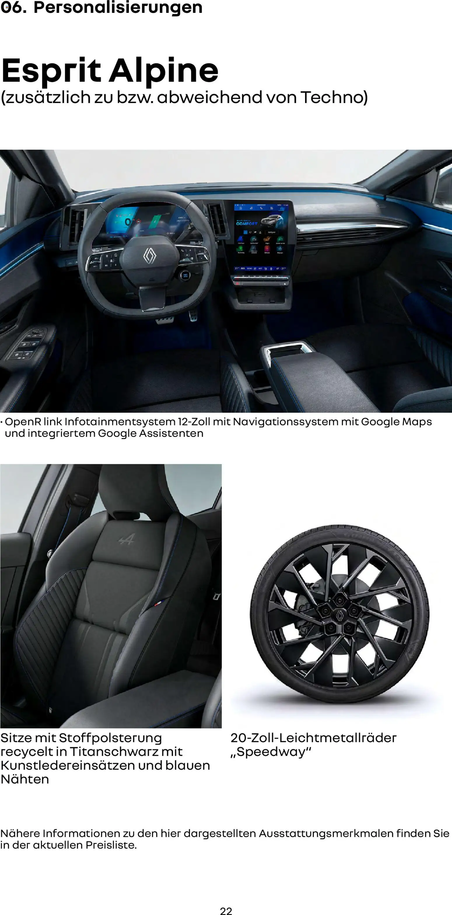 Renault Megane E-Tech – gültig ab 14.01.2026 | Seite: 22 | Produkte: Navigationssystem