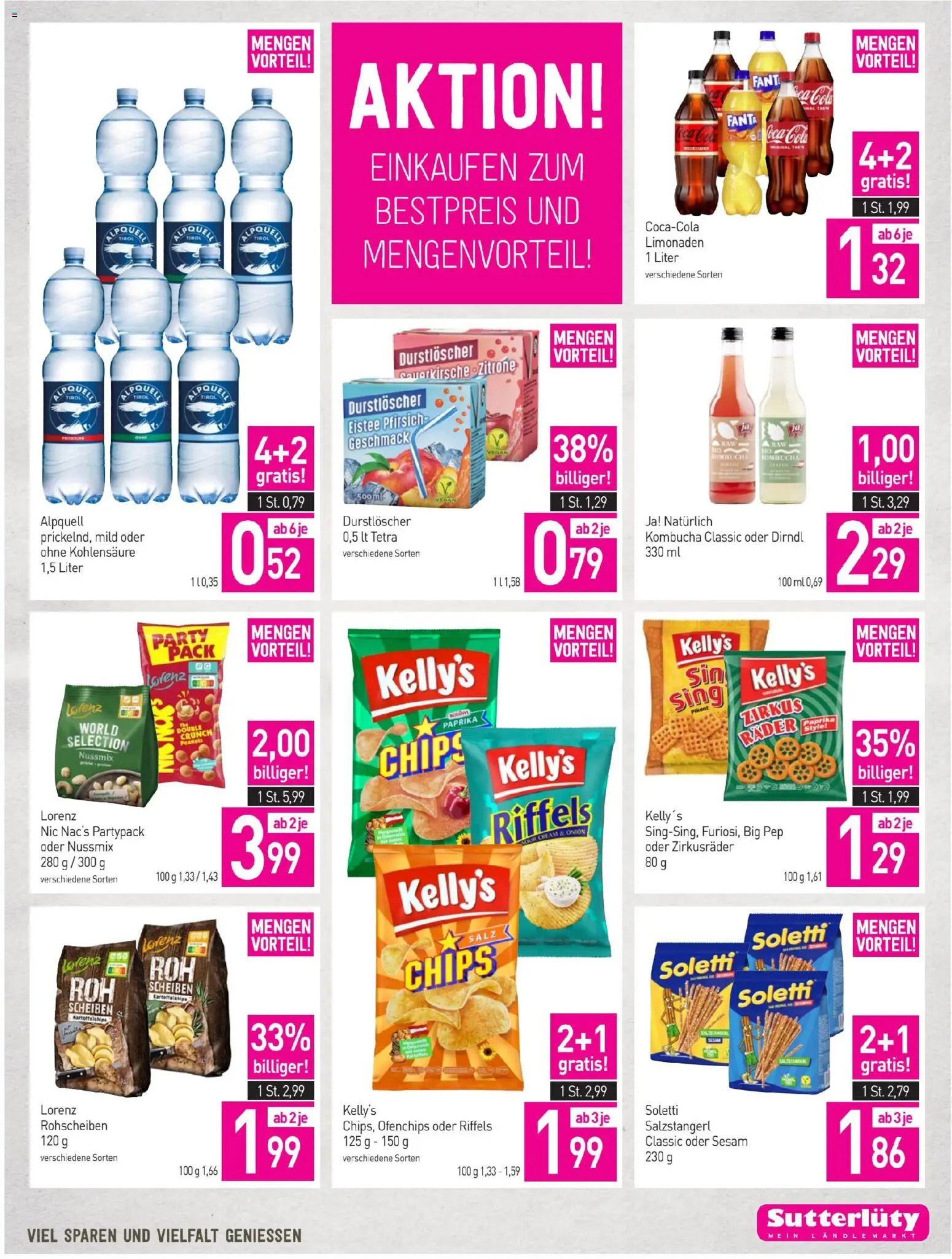 Sutterlüty Flugblatt gültig ab 20.11.2025 | Seite: 17 | Produkte: Chips, Salz, Zitrone, Pfirsich
