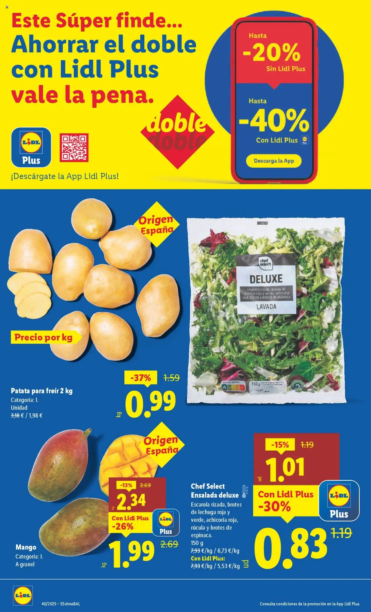 Lidl folleto │ válido desde el 29.09.2025 | Página: 12 | Productos: Espinaca, Ensalada, Ρούτερ