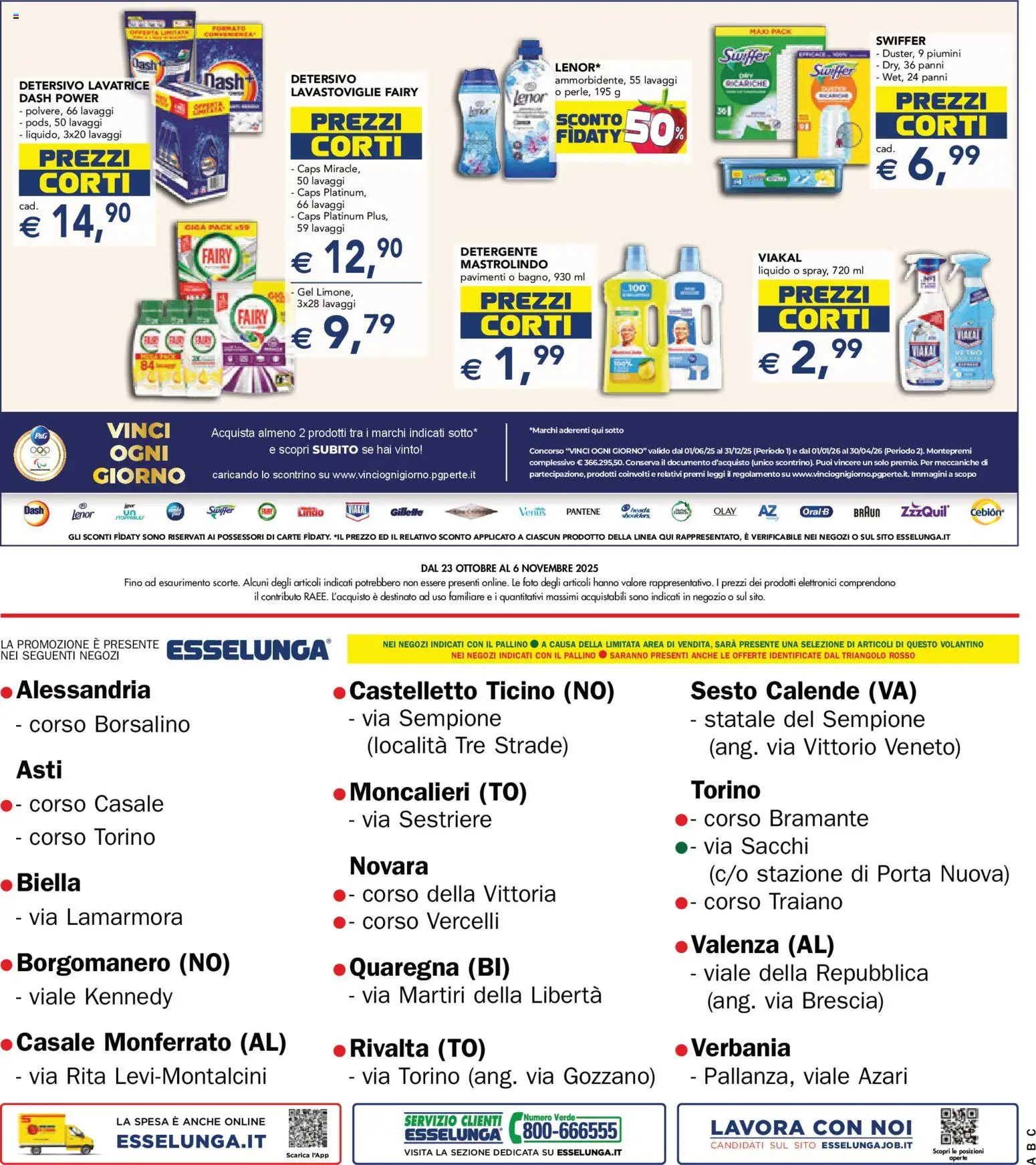 Volantino Esselunga S del 23.10.2025 | Pagina: 36 | Prodotti: Detergente, Lavatrice, Lavastoviglie