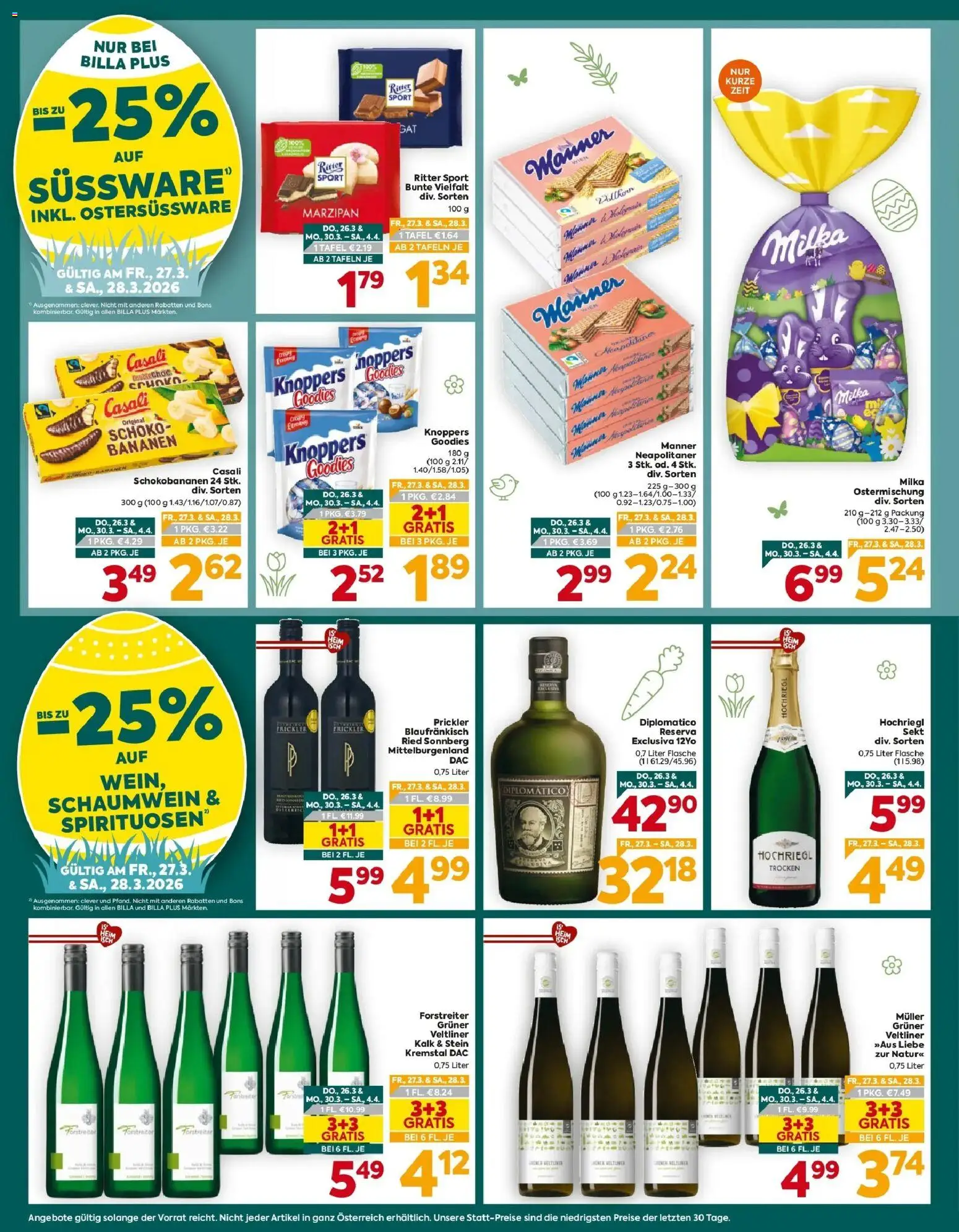 Billa Plus Flugblatt - Wien gültig ab 26.03.2026 | Seite: 2 | Produkte: Bananen