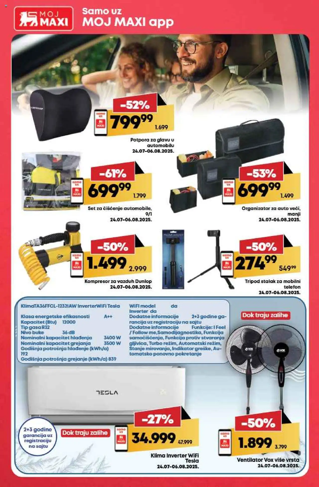 Mega Maxi katalog - važi od 31.07.2025 | Strana: 35 | Proizvode: Ventilator, Telefon, Klima